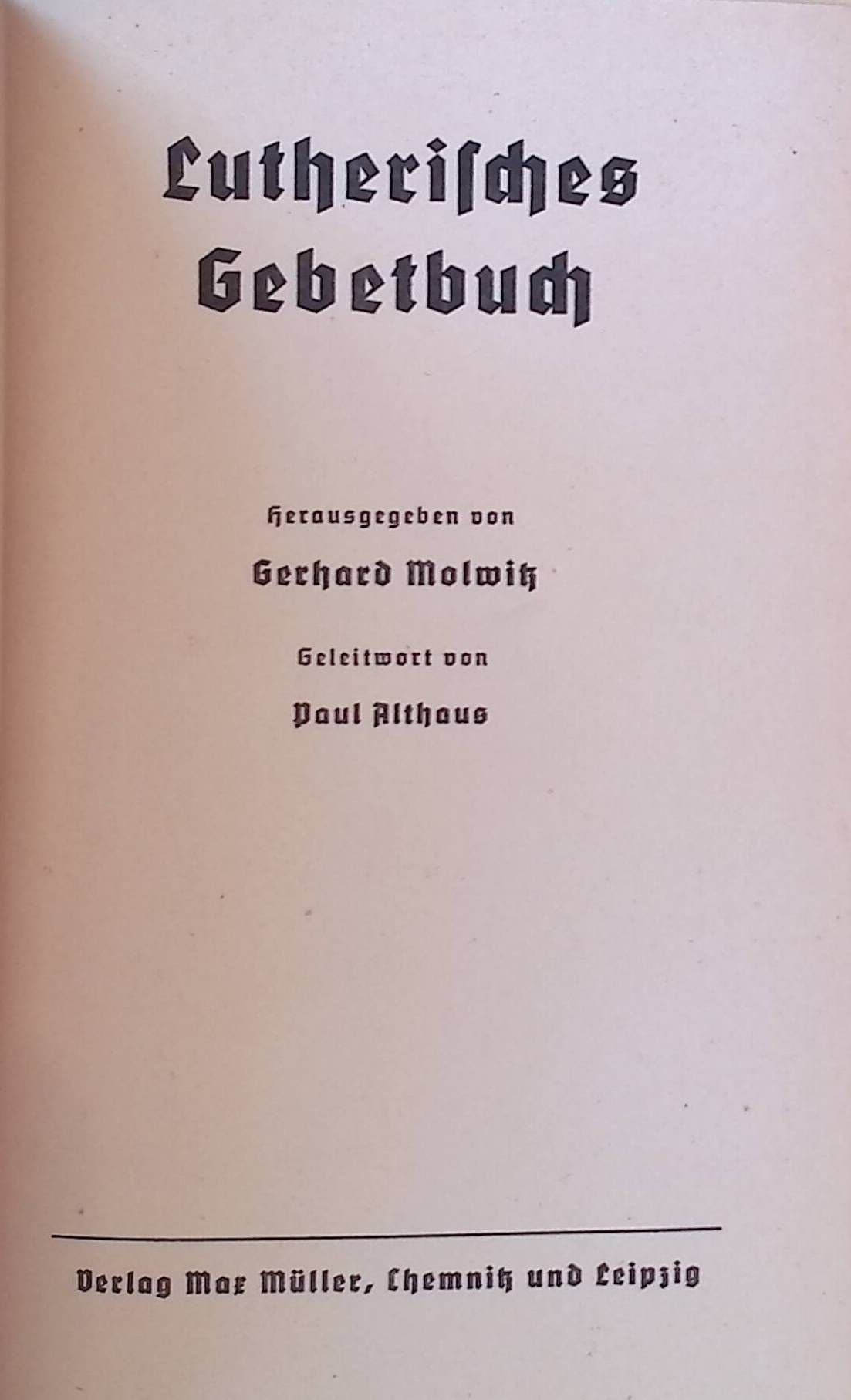 Lutherisches Gebetbuch