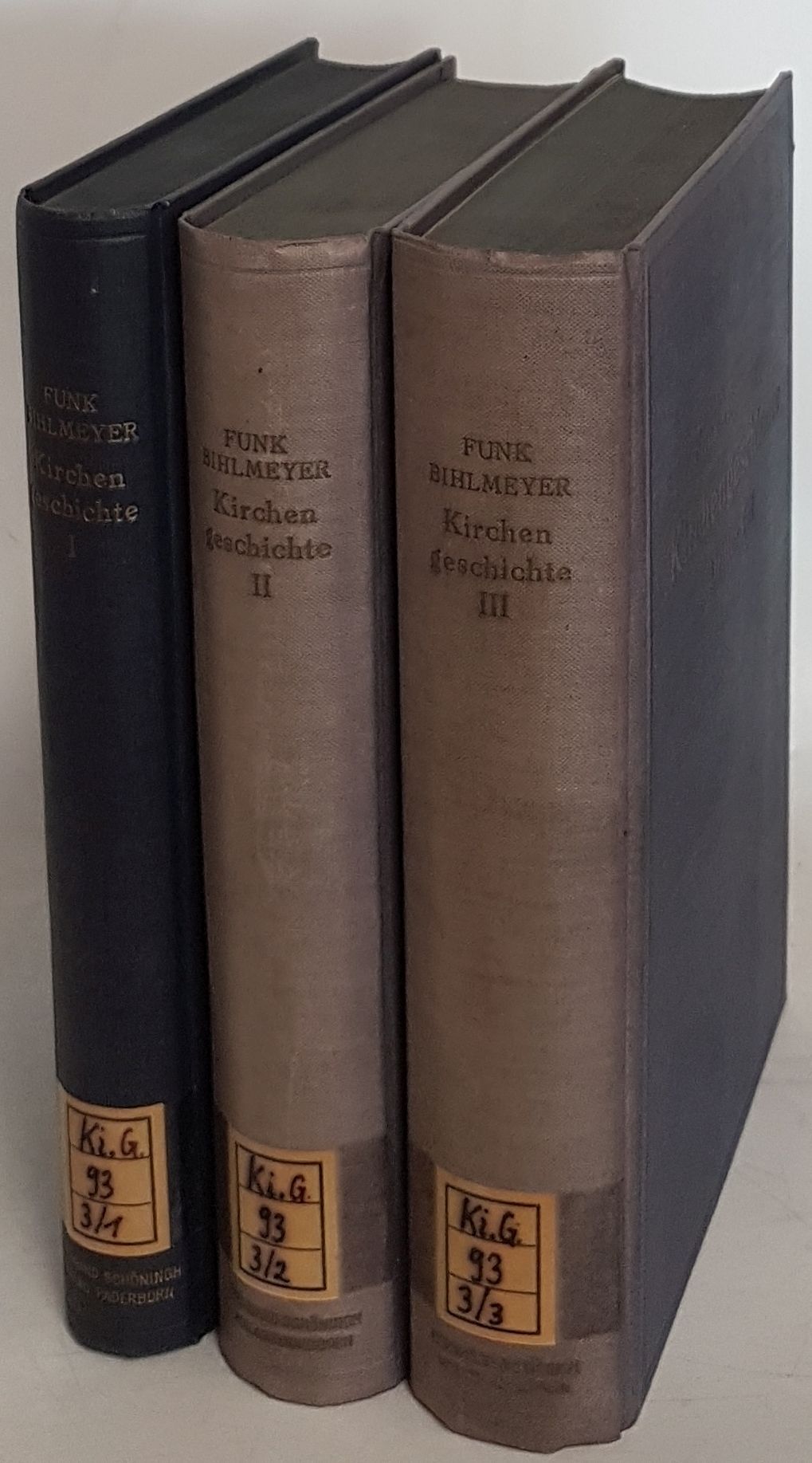 Kirchengeschichte auf Grund des Lehrbuches von F.X. von Funk (3 Bände KOMPLETT) - Bd.I: Das christliche Altertum/ Bd.II: Das Mittelalter/ Bd.III: Die Neuzeit und die neueste Zeit