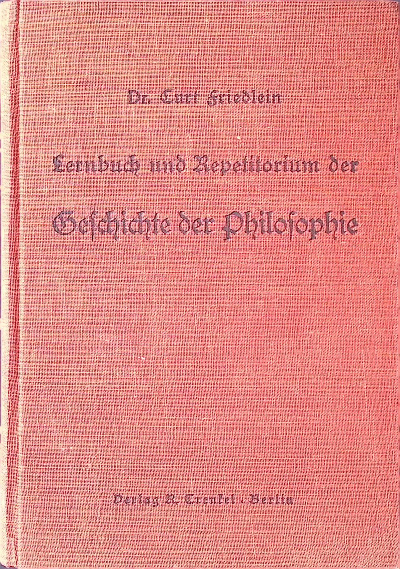 Lernbuch und Repetitorium der Geschichte der Philosophie