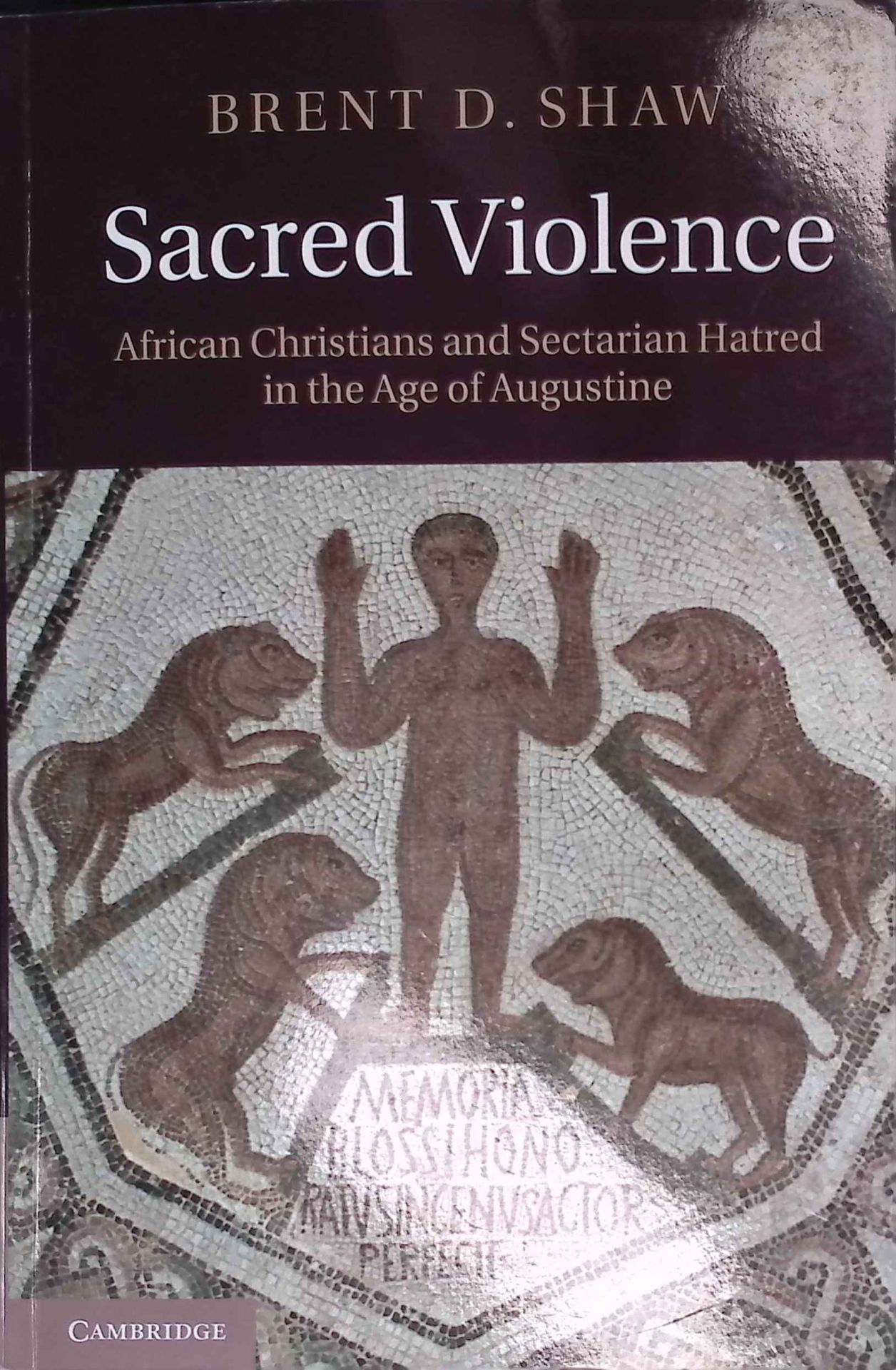 Sacred Violence: African Christians and Sectarian Hatred in the Age of Augustine