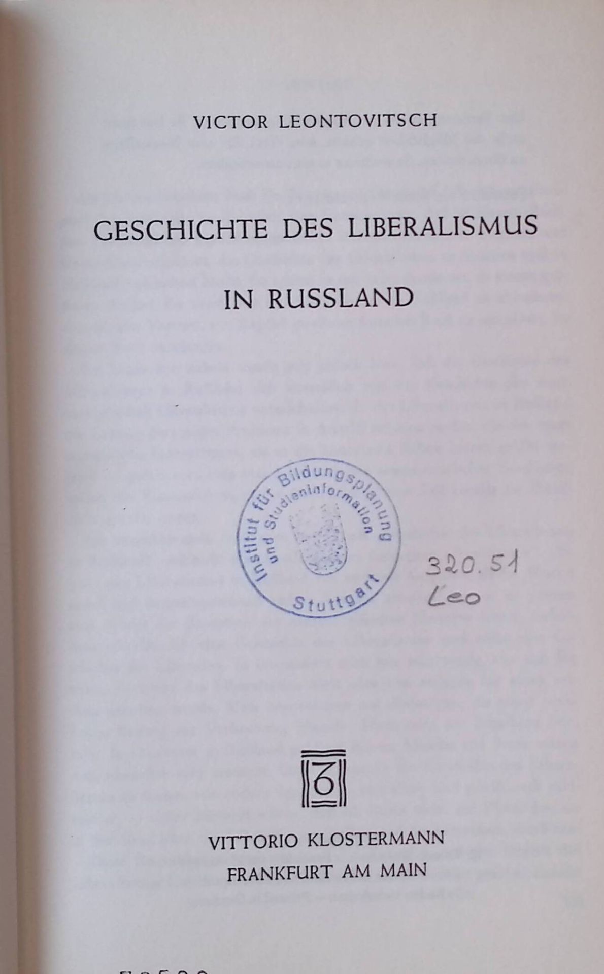 Geschichte des Liberalismus in Russland