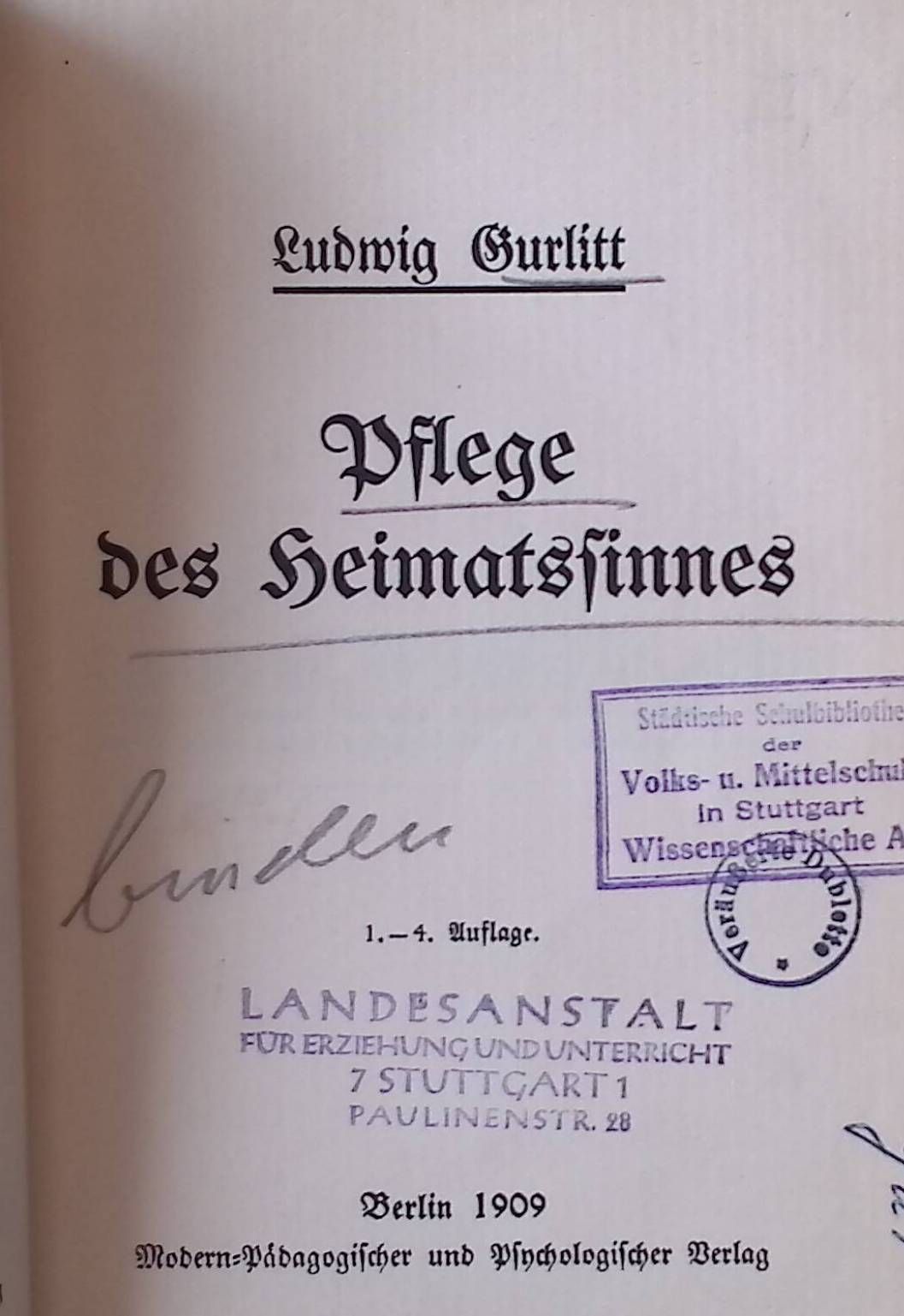 Pflege des Heimatsinnes