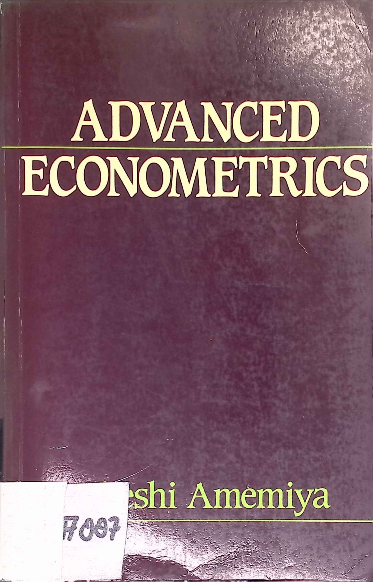 Advanced Econometrics