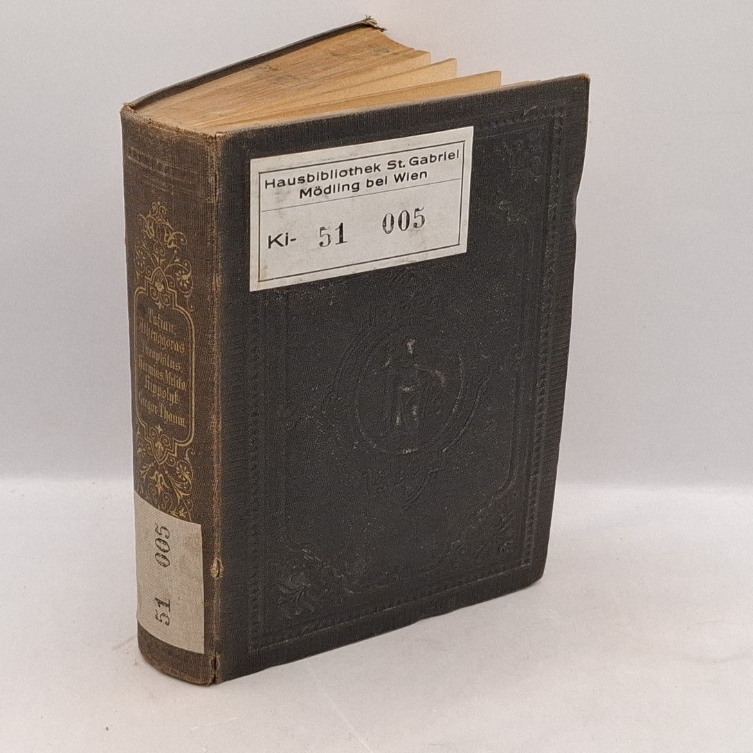Tatian's, des Kirchenschriftstellers, Rede an die Griechen./ Die Schriften des christlichen Philosophen Atheuagoras aus Athen/ The heiligen Theophilus, Bischofs von Antiochia, Schrift an Antolykus, nach dem Urtexte übersetzt/ Des Philosophen Hermias Verspottung der heidnischen Philosophen/ Melito`s des Bischofs von Sardes, Rede an den Kaiser Antoninus, (über die Wahrheit)/ Hippolytus', des Presbyters und Martyrers, Canones/ Ausgewählte Schriften des heiligen Gregorius Thammaturgus. - (7 Bände KOMPLETT in ei