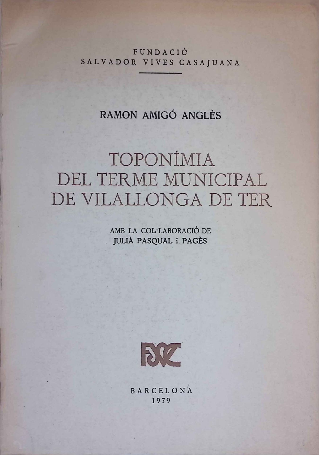 Toponimia del terme municipal de Vilallonga de ter