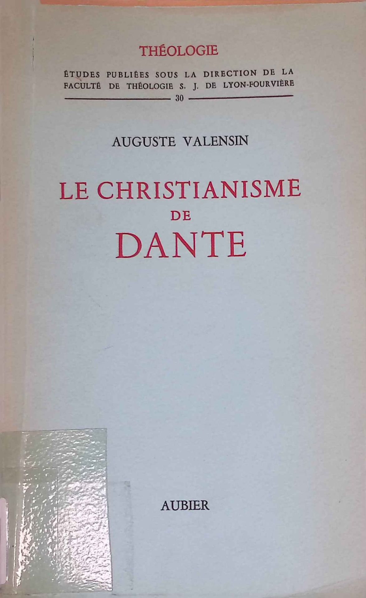 Le Christianisme De Dante
