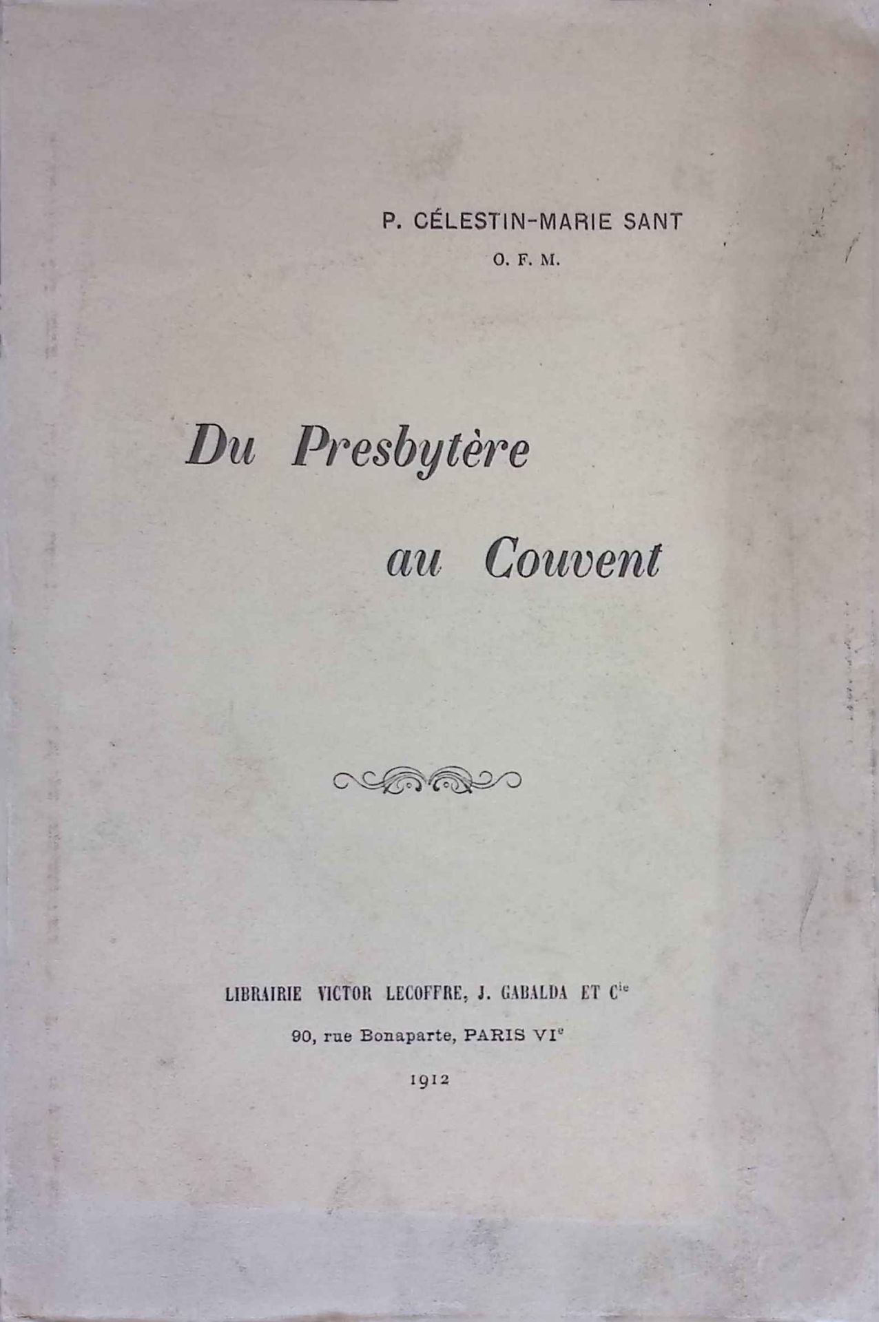 Du Presbytere au Couvent