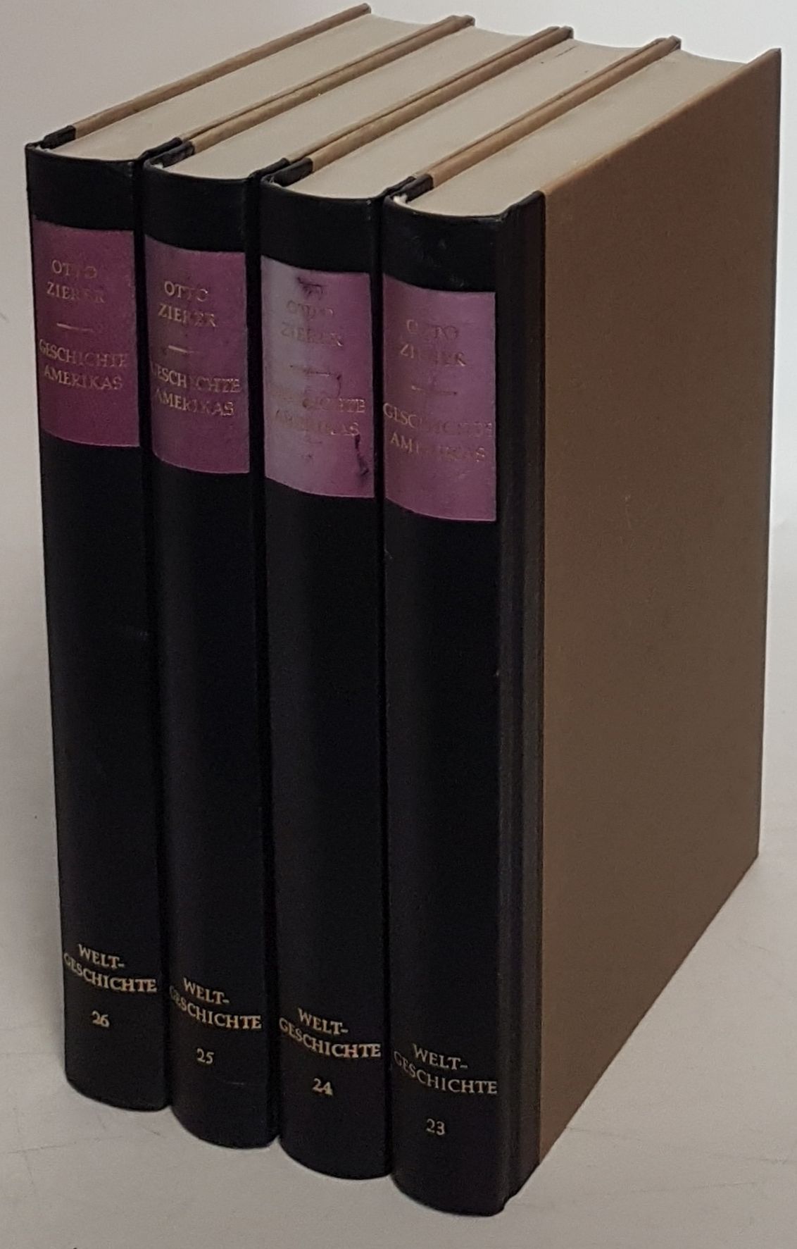 Geschichte Amerikas (4 Bände KOMPLETT) - Bd.I: Der goldene Gott. Vorzeit bis 1600 n.Chr./ Bd.II: Asyl der Freiheit 1600 bis 1800/ Bd.III: Der ferne Westen 1800 bis 1870/ Bd.IV: Die neue Welt. 1870 bis Gegenwart