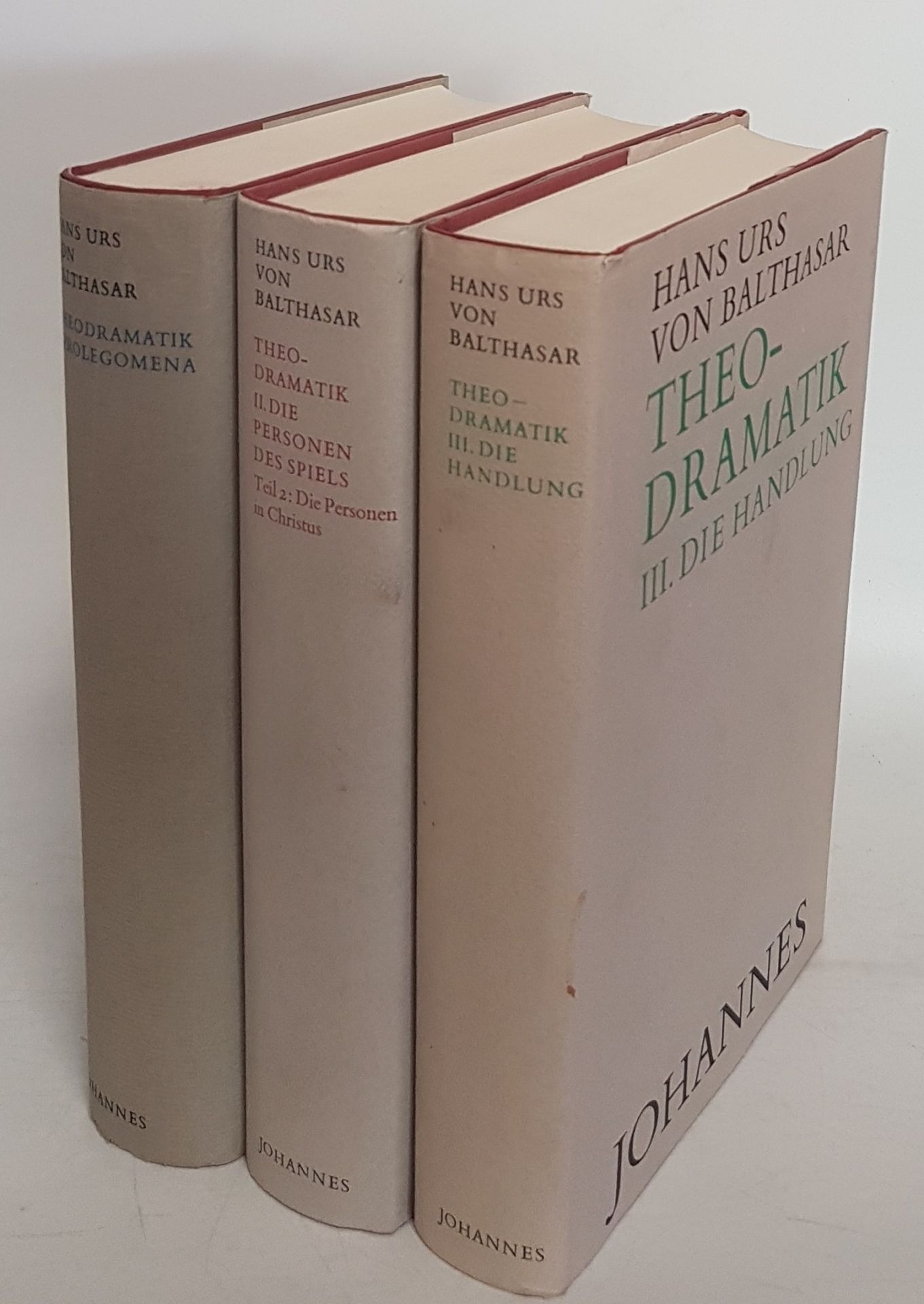 Theodramatik (KONVOLUT aus 3 Bänden) - hier vorhanden: Bd.I: Prolegomena/ Bd.II,2: Die Personen des Spiels: Die Personen in Christus/ Bd.III: Die Handlung
