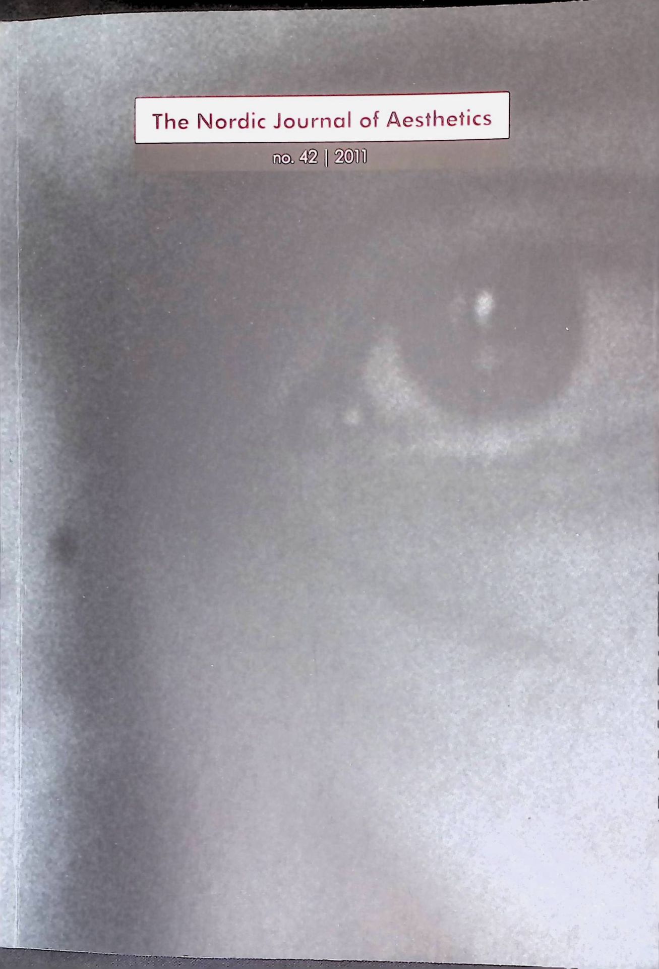 The Music of Thinking -in: The Nordic Journal of Aesthetics,No.42