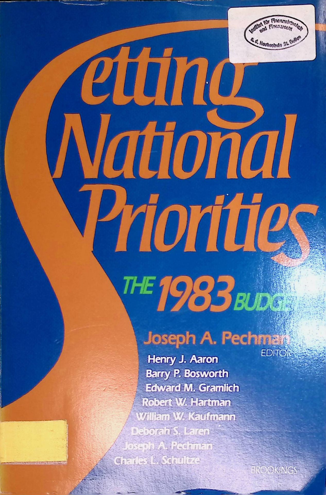 Setting National Priorities: The 1983 Budget