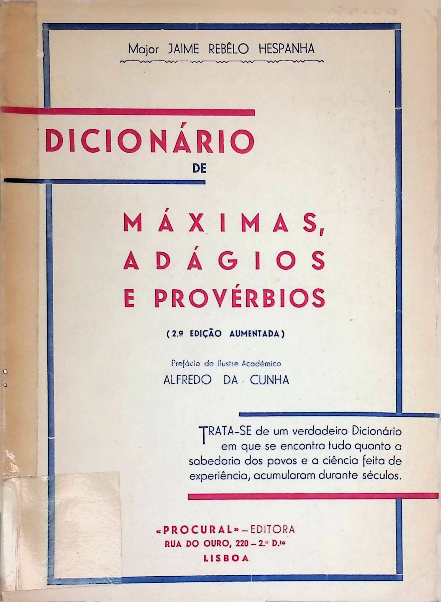 Dicionario de Maximas, Adagios, E Proverbios