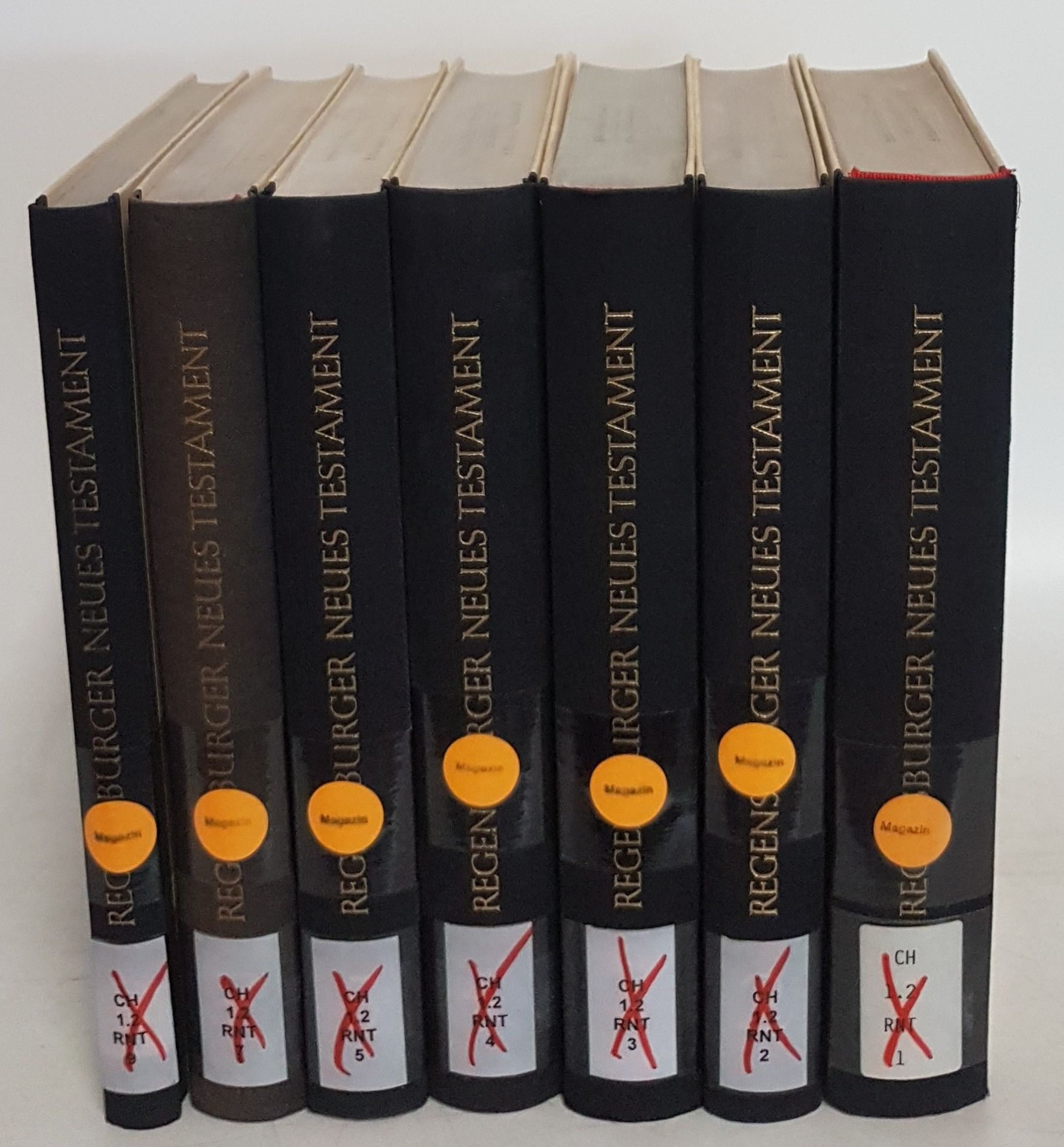 Regensburger Neues Testament (KONVOLUT aus 7 Bänden) - hier vorhanden: Bd.1: Matthäus/ Bd.2: Markus/ Bd.3: Lukas/ Bd.4: Johannes/ Bd.5: Die Apostelgeschichte/ Bd.7: Die Thessalonicherbriefe/ Die Gefangenschaftsbriefe/ Die Pastoralbriefe/ Bd.9: Offenbarung des Johannes