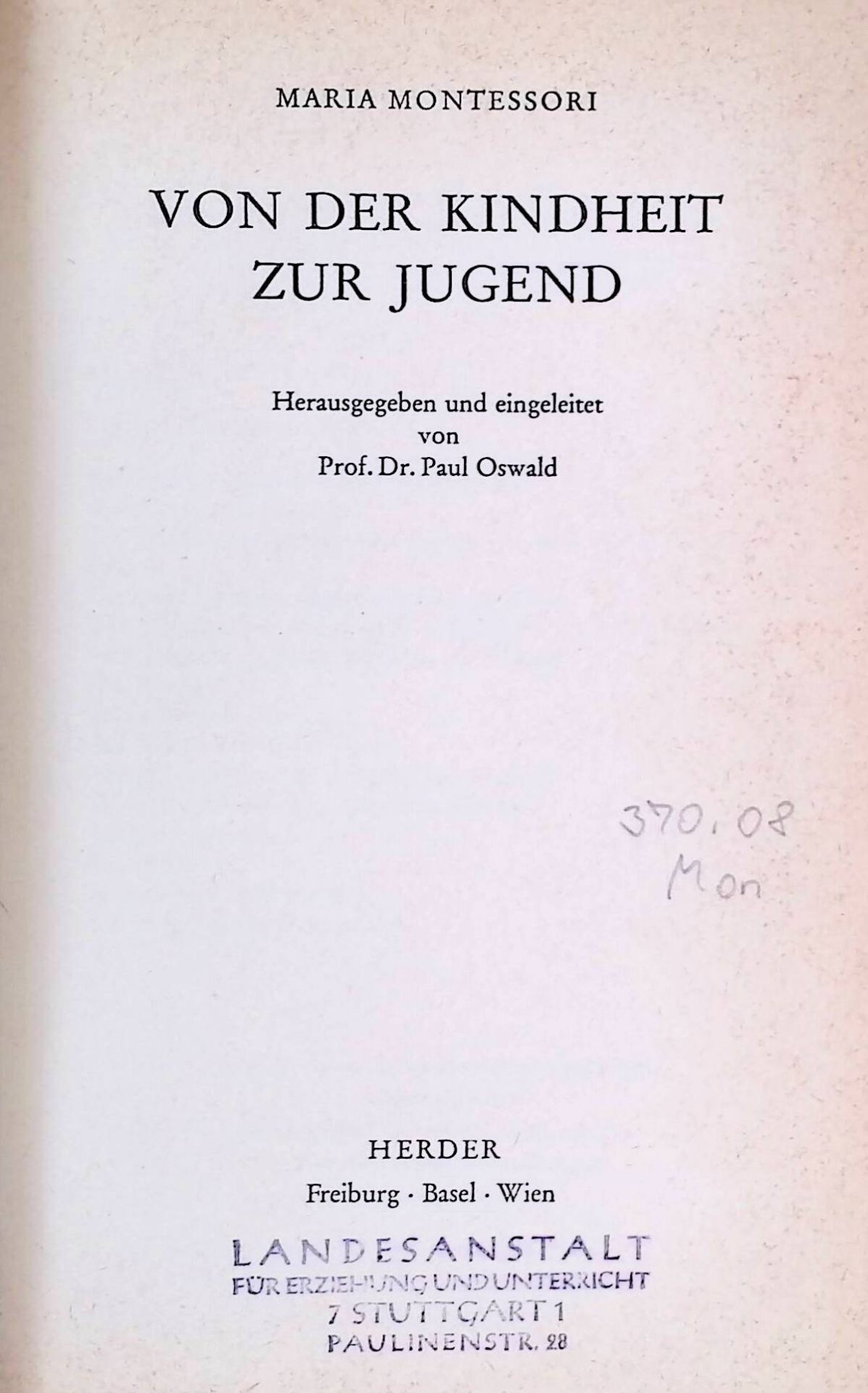 Von der Kindheit zur Jugend