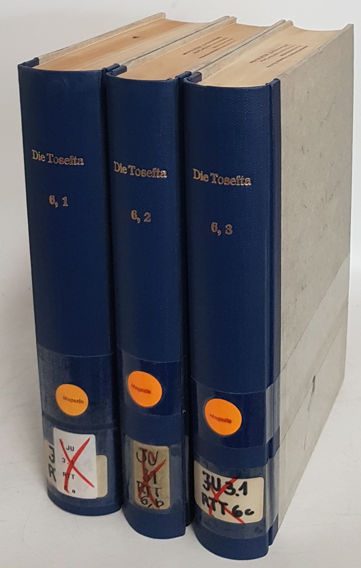 Die Tosefta: Seder VI: Toharot (in 3 Teilen KOMPLETT) - Teil 1: Kelim Baba kamma - Nega'im/ Teil 2: Para - Mikwaot/ Teil 3: Toharot - Uksin