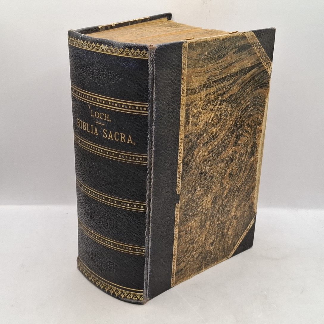 Biblia Sacra. Vulgatae Editionis juxta exemplaria ex Typographia Apostolica Vaticana. Romae 1592 & 1593 inter se Collata et ad Norman Correctionum Romanarum exacta Auctoritate Summi Pontificis PII IX. - TOMUS I-IV (KOMPLETT in einem Buch)