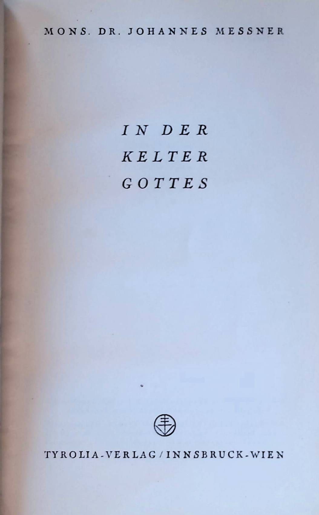 In der Kelter Gottes
