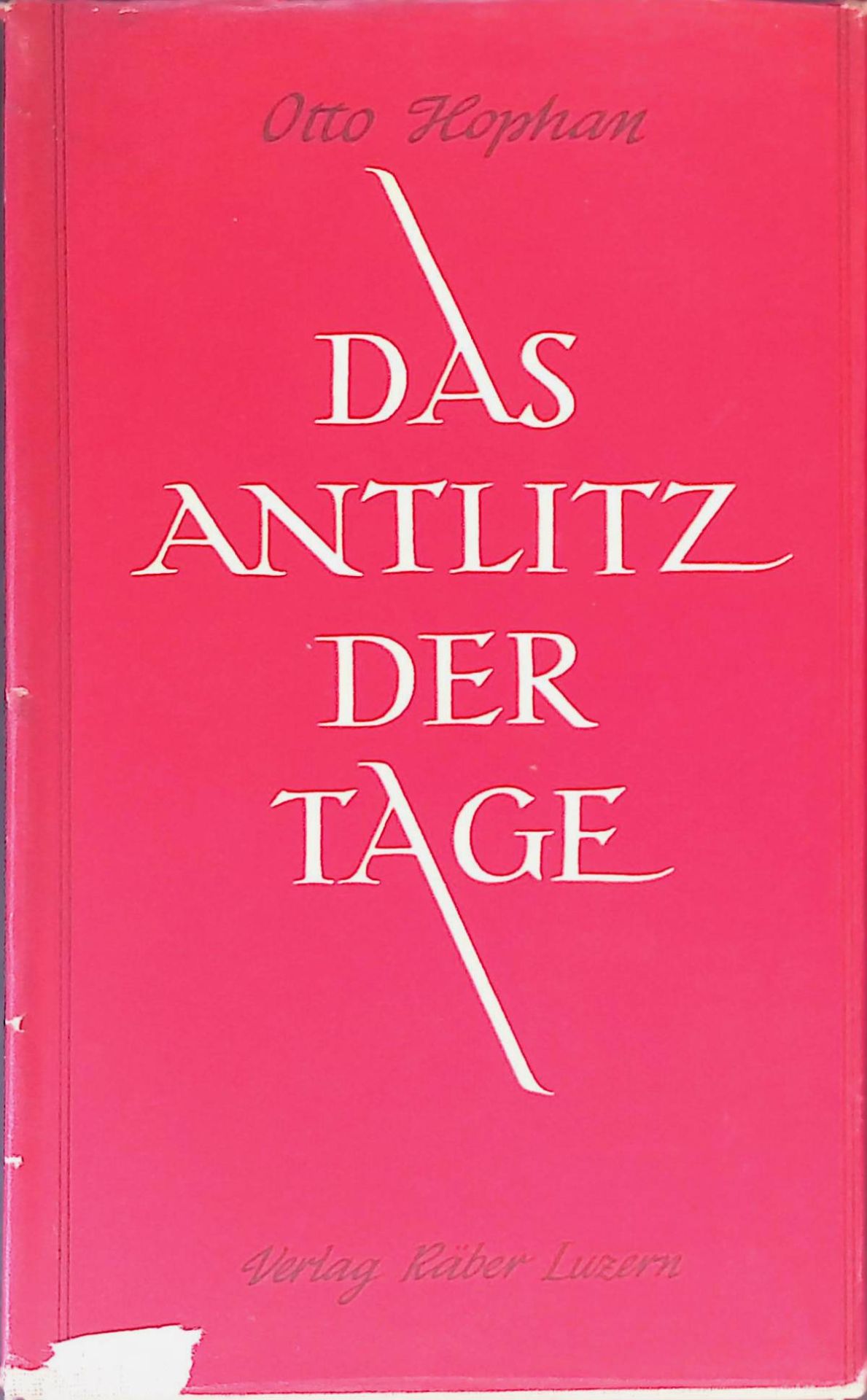 Das Antlitz der Tage