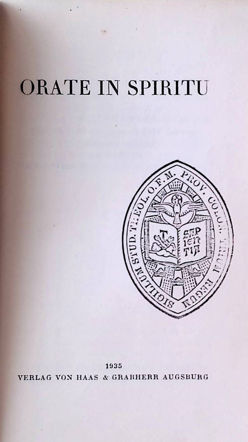 Orate in spiritu : Gebete zum Gebr. d. Mitglieder d. kath. Akademikerverbandes
