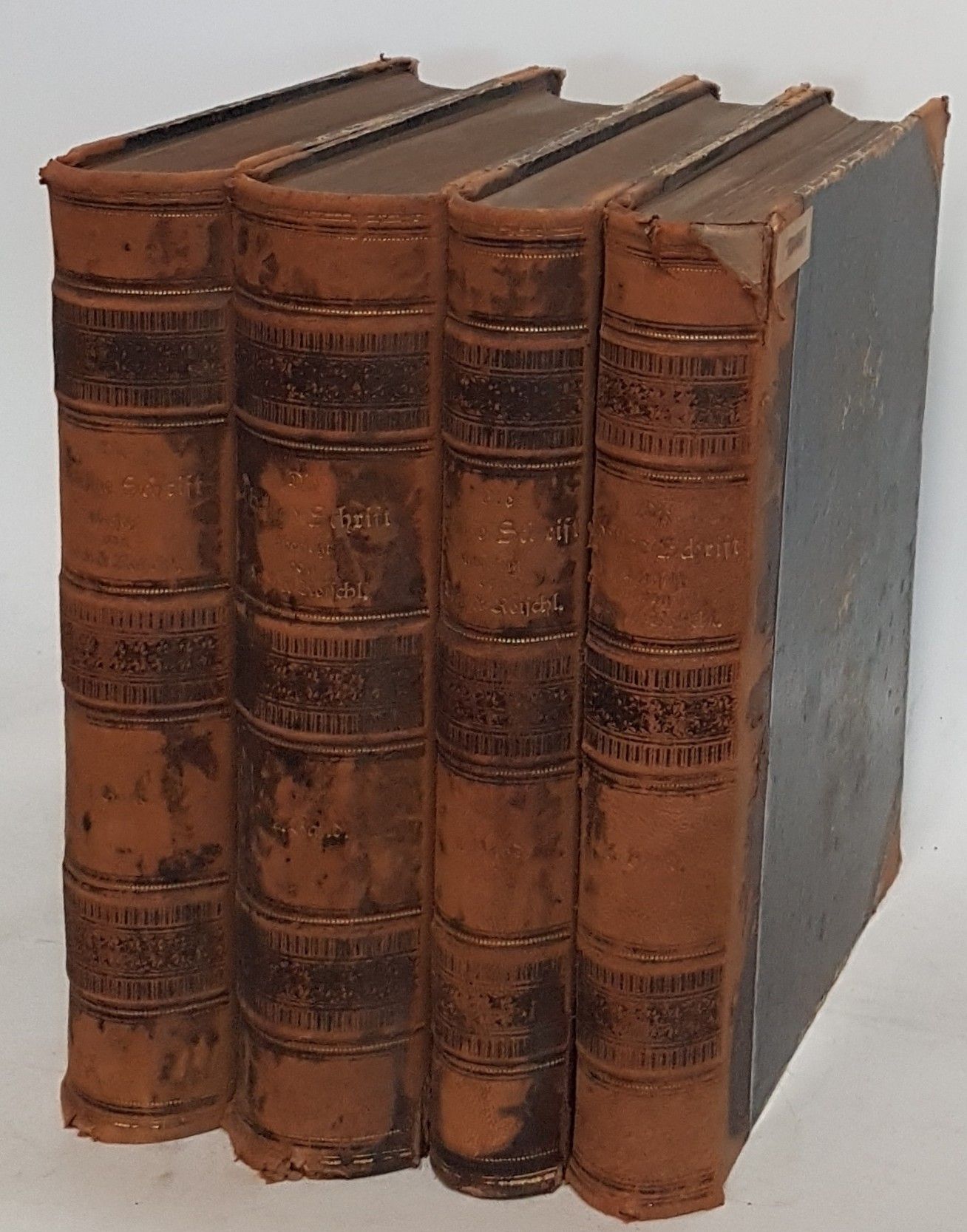 Die heiligen Schriften des alten und neuen Testamentes, nach der Vulgata mit steter Vergleichung des Grundtextes übersetzt und erläutert (KONVOLUT aus 4 Bänden) - Bd.I: Moses - II. Paralipomenon/ Bd.II: Das erste Buch Esdras - Prophetie des Isaias/ Bd.III: Jeremias - II. Machabäer/ Bd.V: Die apostolischen Lehrschriften oder Briefe - Offebarung Johannes (es FEHLT Bd.IV zum vollständigen Werk)