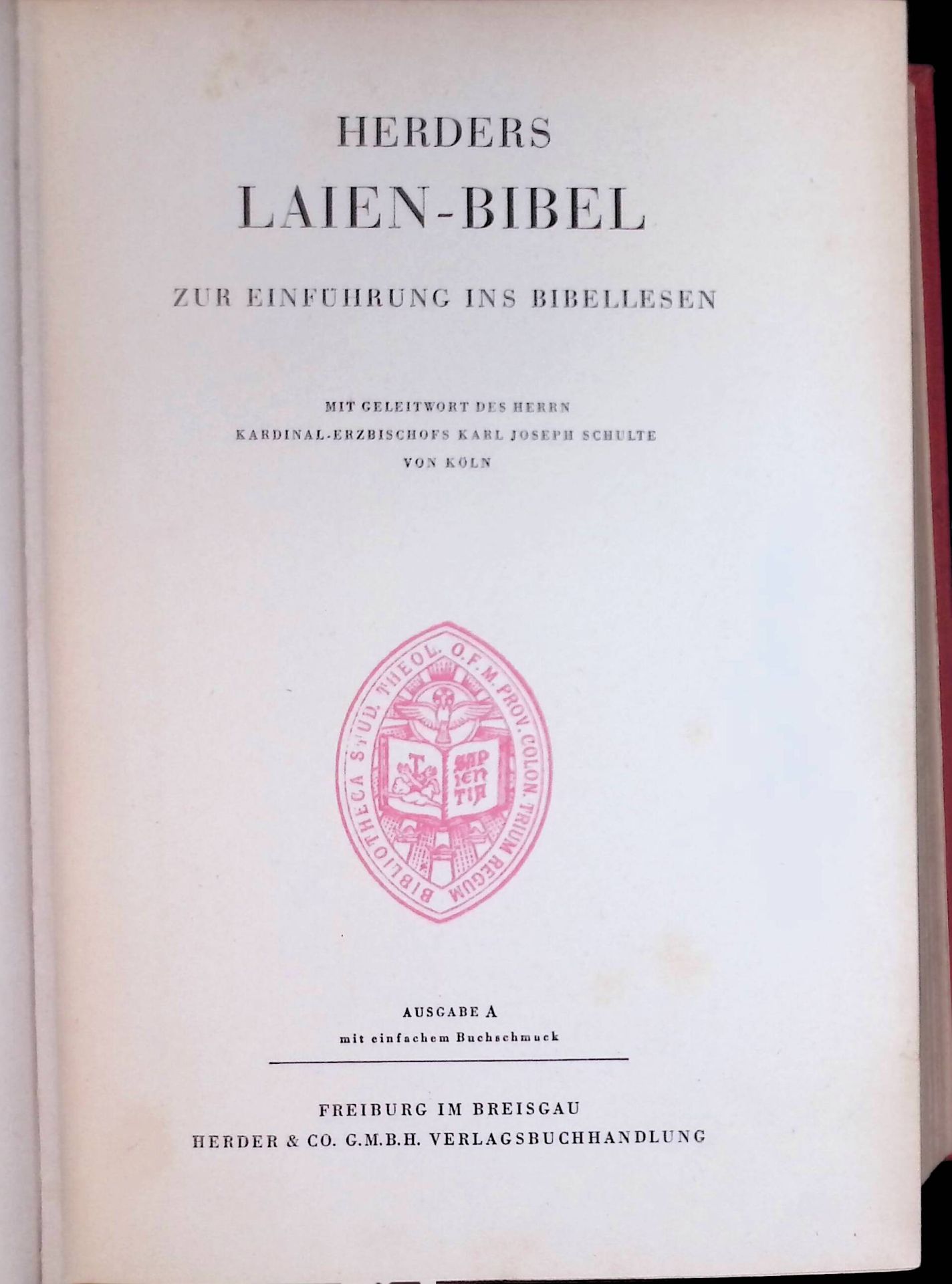 Herders Laien-Bibel zur Einführung ins Bibellesen