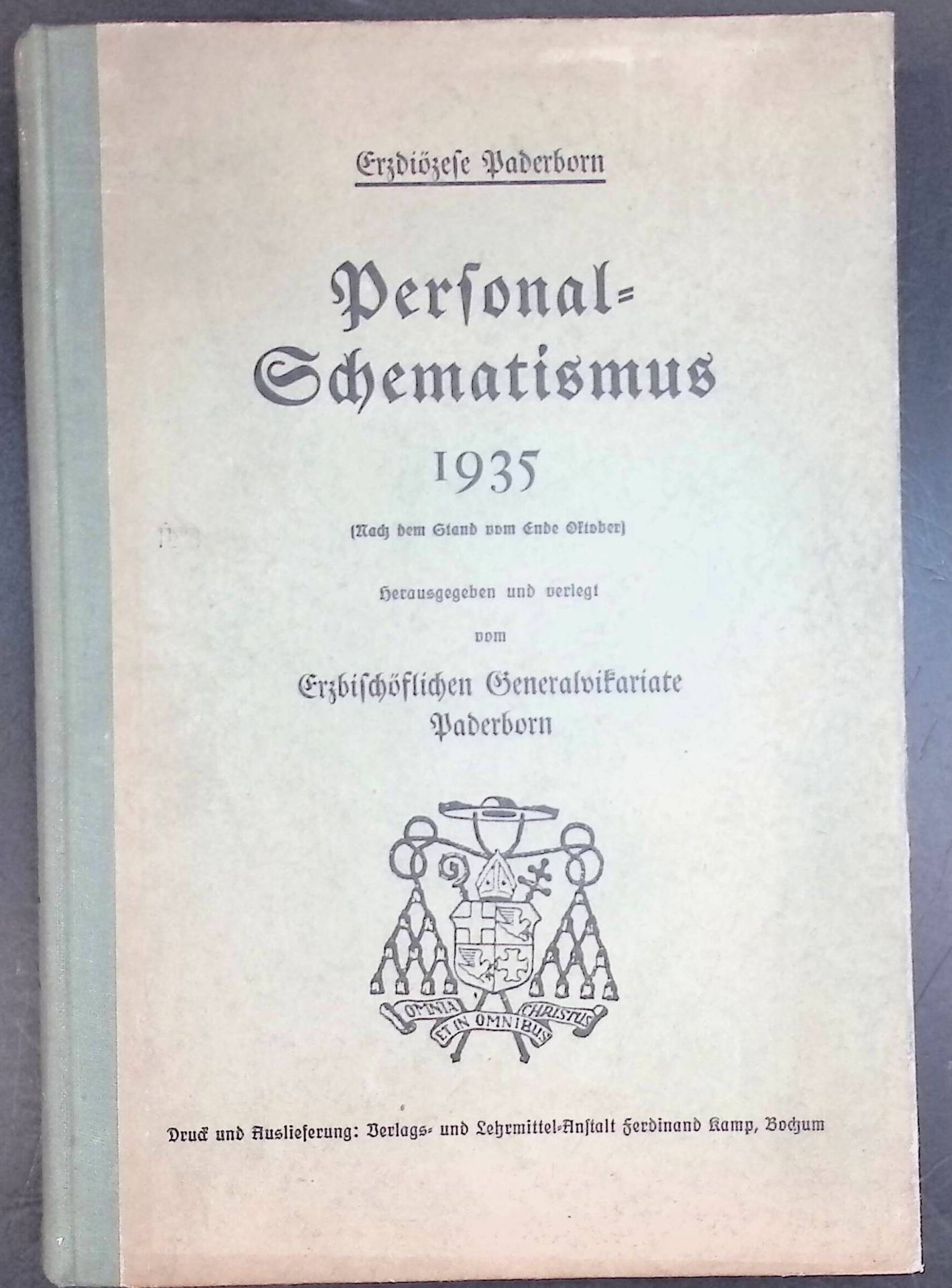 Personal-Schematismus 1935