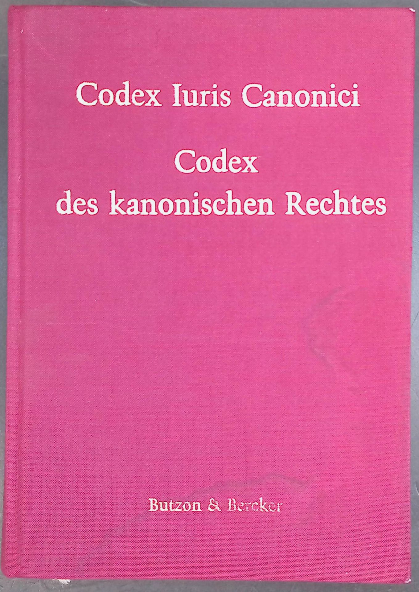 Codex des kanonischen Rechtes : Lateinisch-deutsche Ausgabe mit Sachverzeichnis