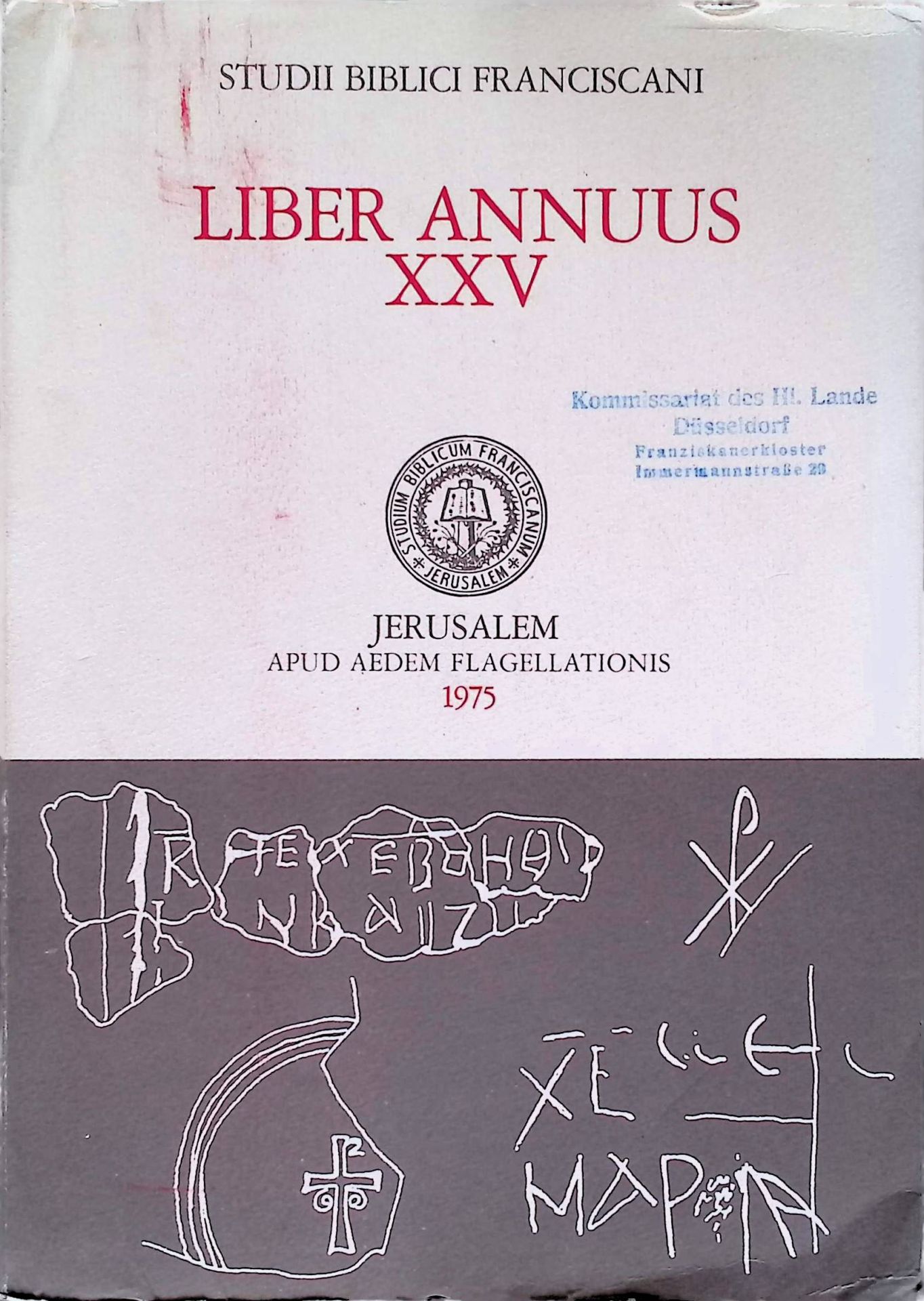 Studii Biblici Franciscani Liber Annuus, XXV (1975)