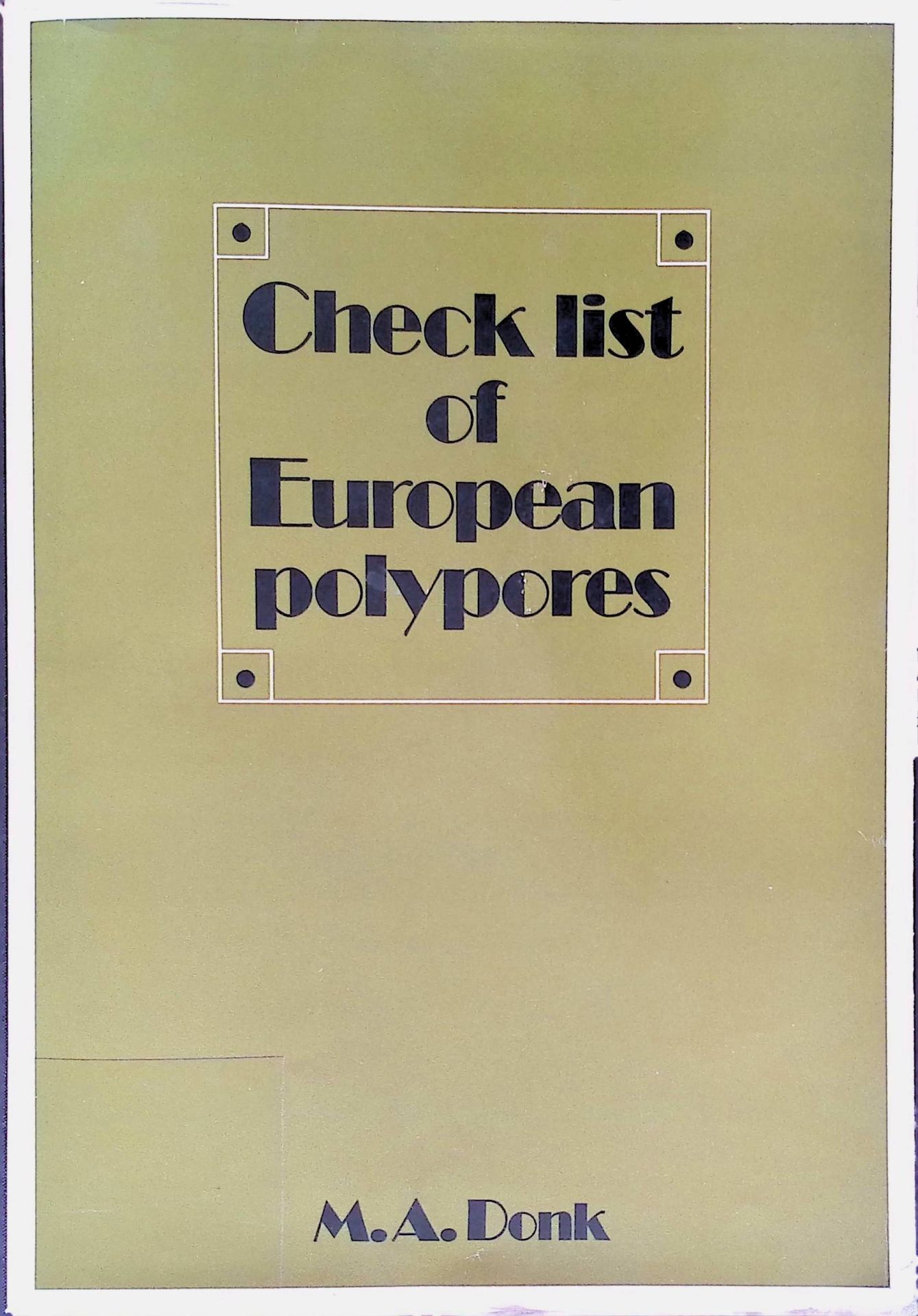 Check List of European Polypores