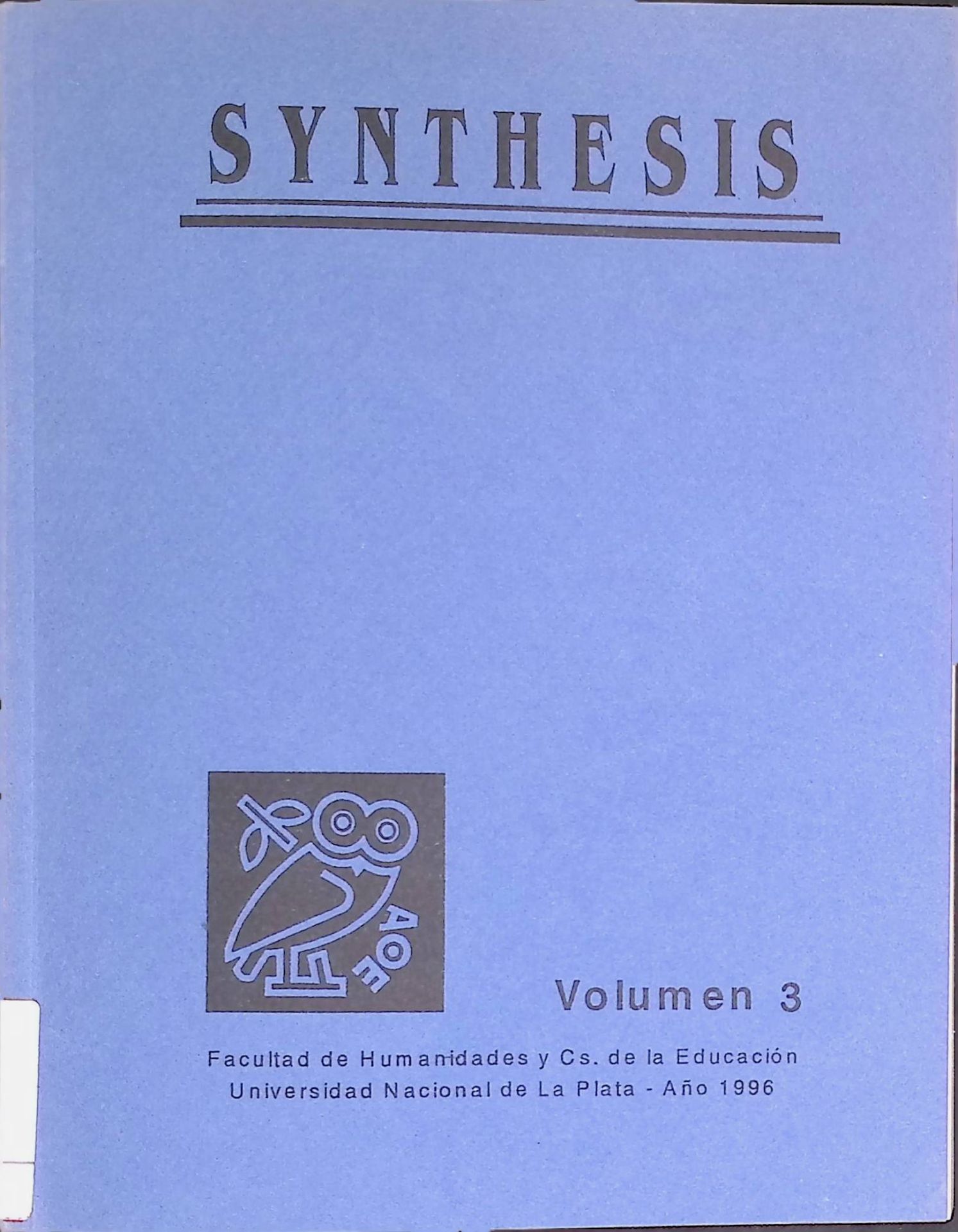 Novela, aretalogia, hagiografia -in: Synthesis, Volumen 3