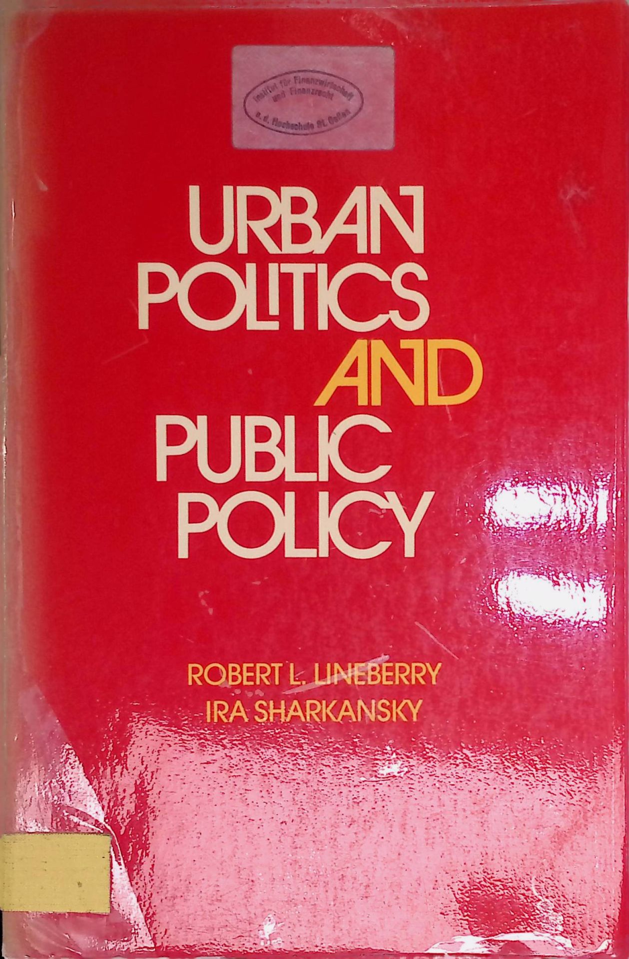 Urban politics and public policy
