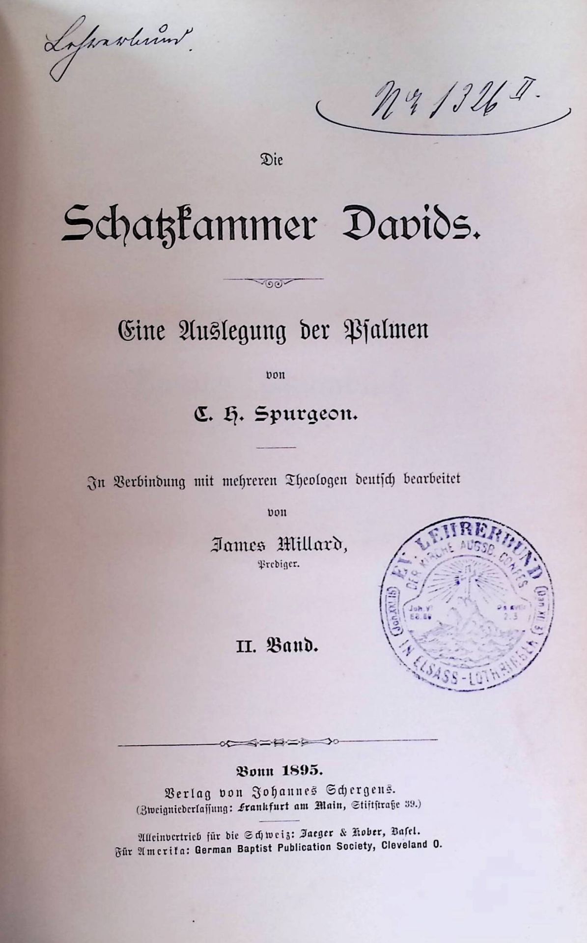 Die Schatzkammer Davids: Eine Auslegung der Psalmen - 2. BAND