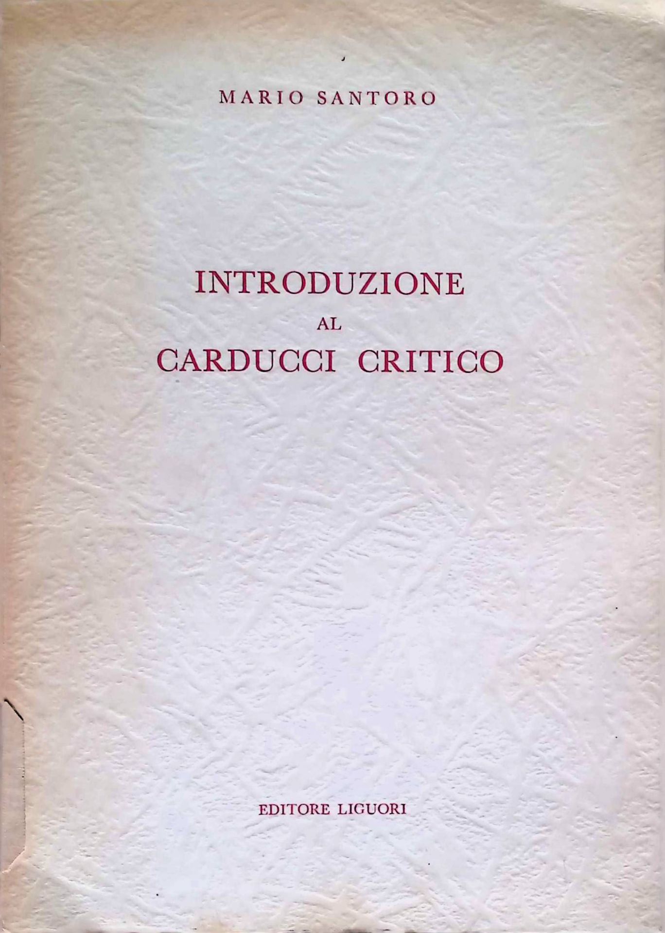 Introduzione al Carducci critico