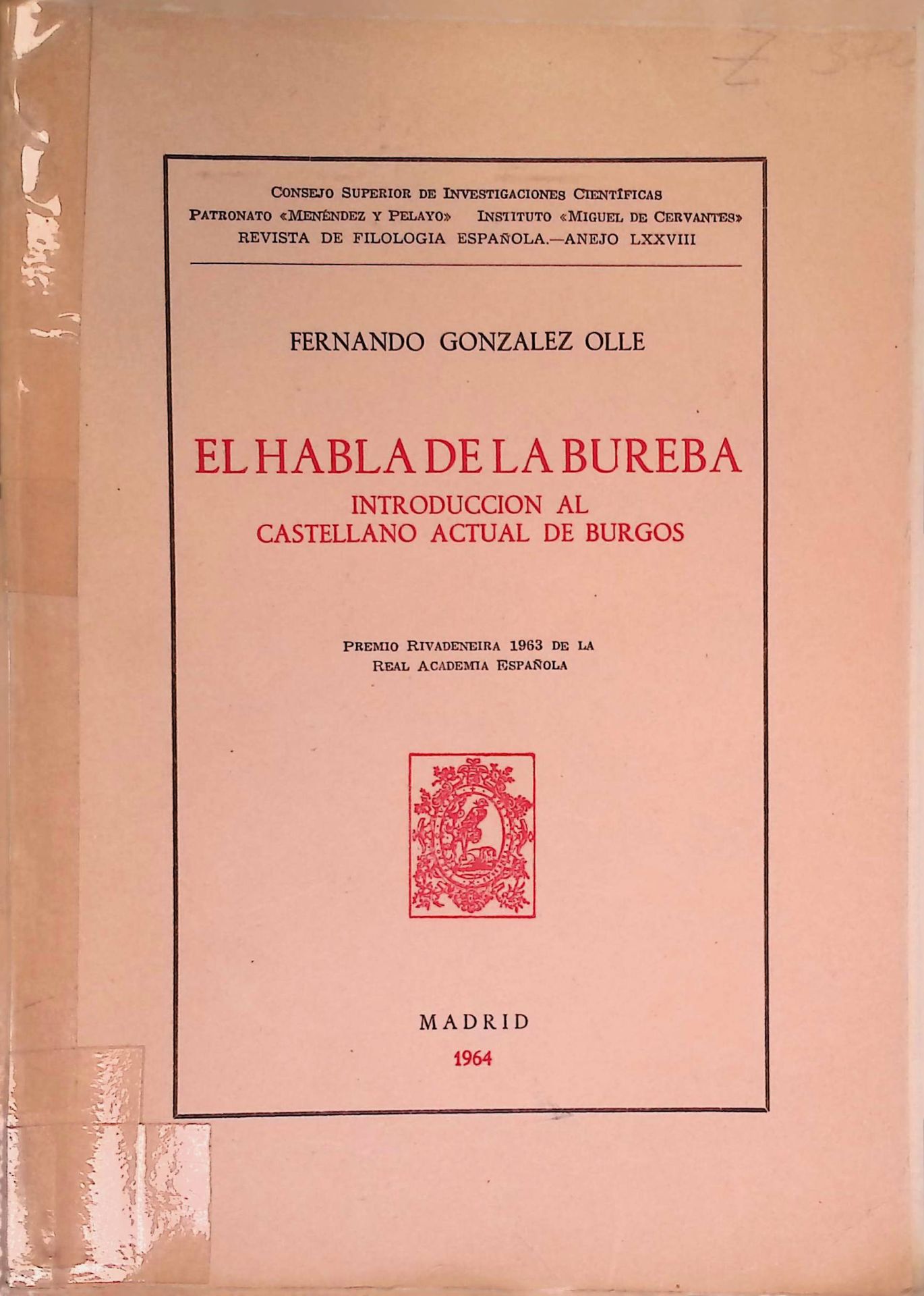 El habla de la Bureba - introduccion al castellano actual de Burgos
