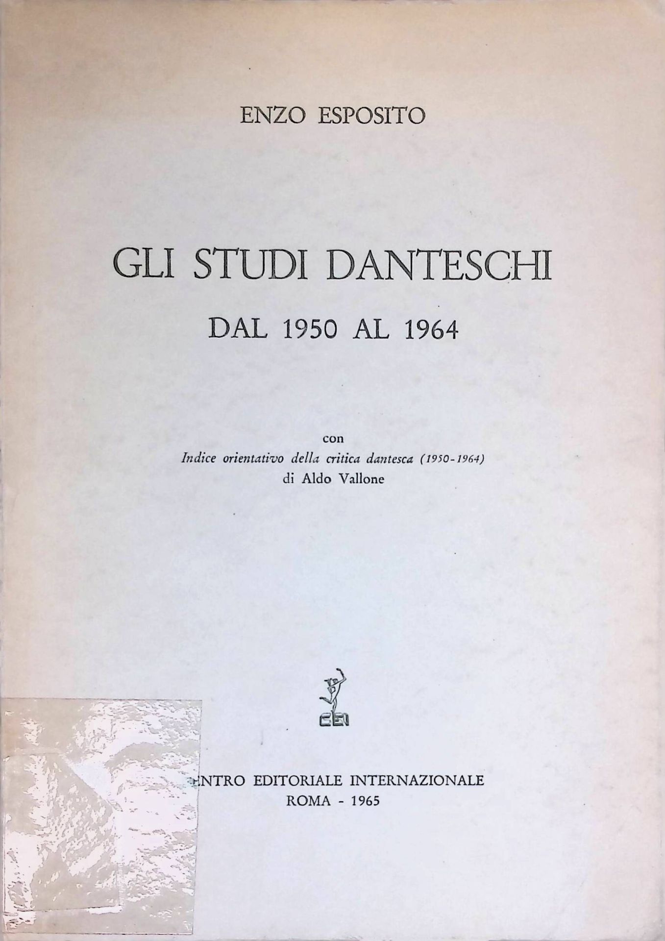 Gli Studi Danteschi dal 1950 al 1964