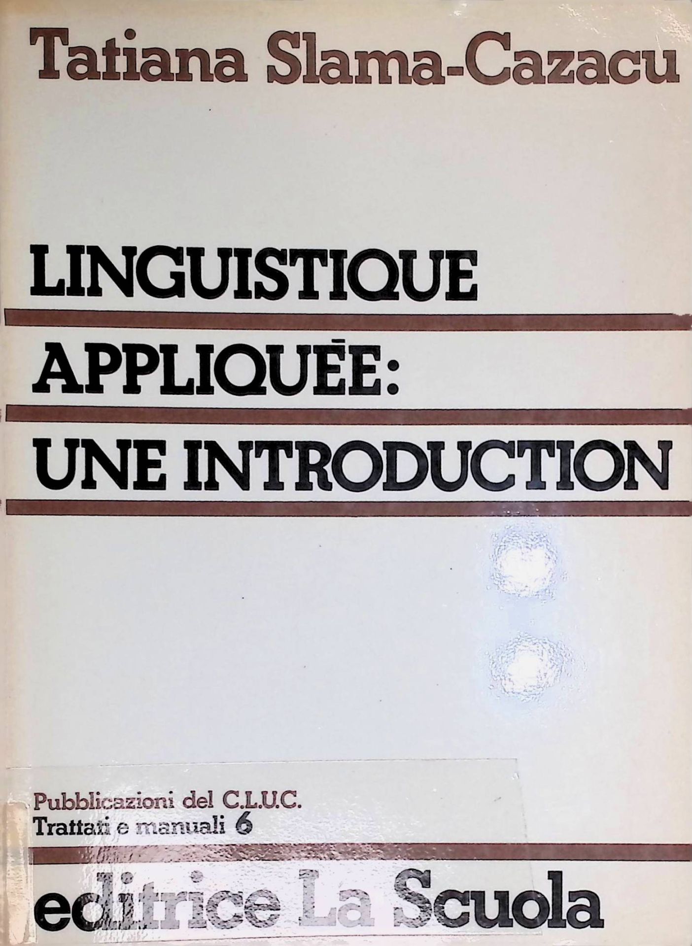 Linguistique appliquée: une introduction