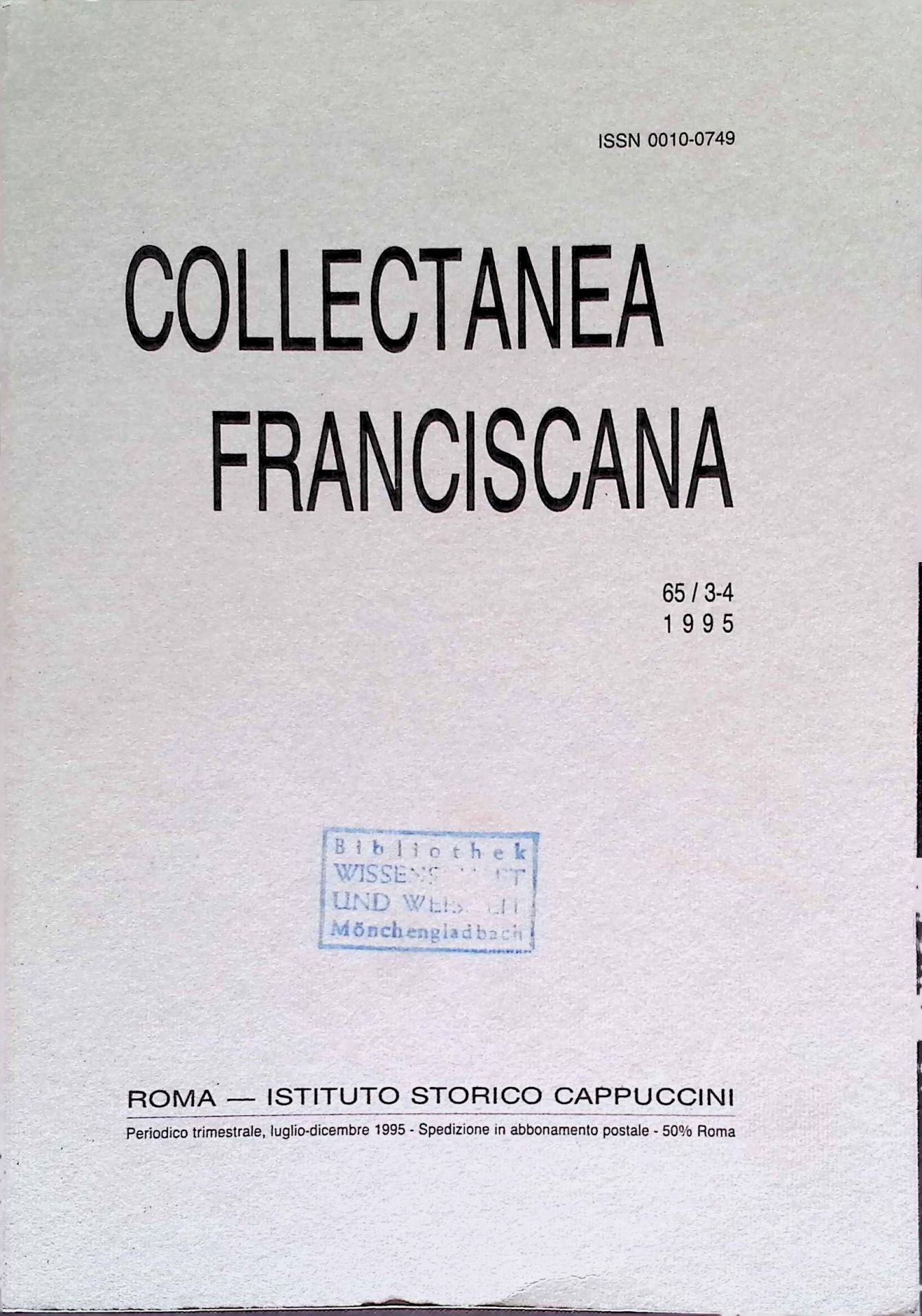 Ein zeugnis für die Ursprüngliche Form des Speculum Vitae B. Francisci et Sociorum Eius? Zu Cod. XVI e 15 der Universitätsbibliothek Prag