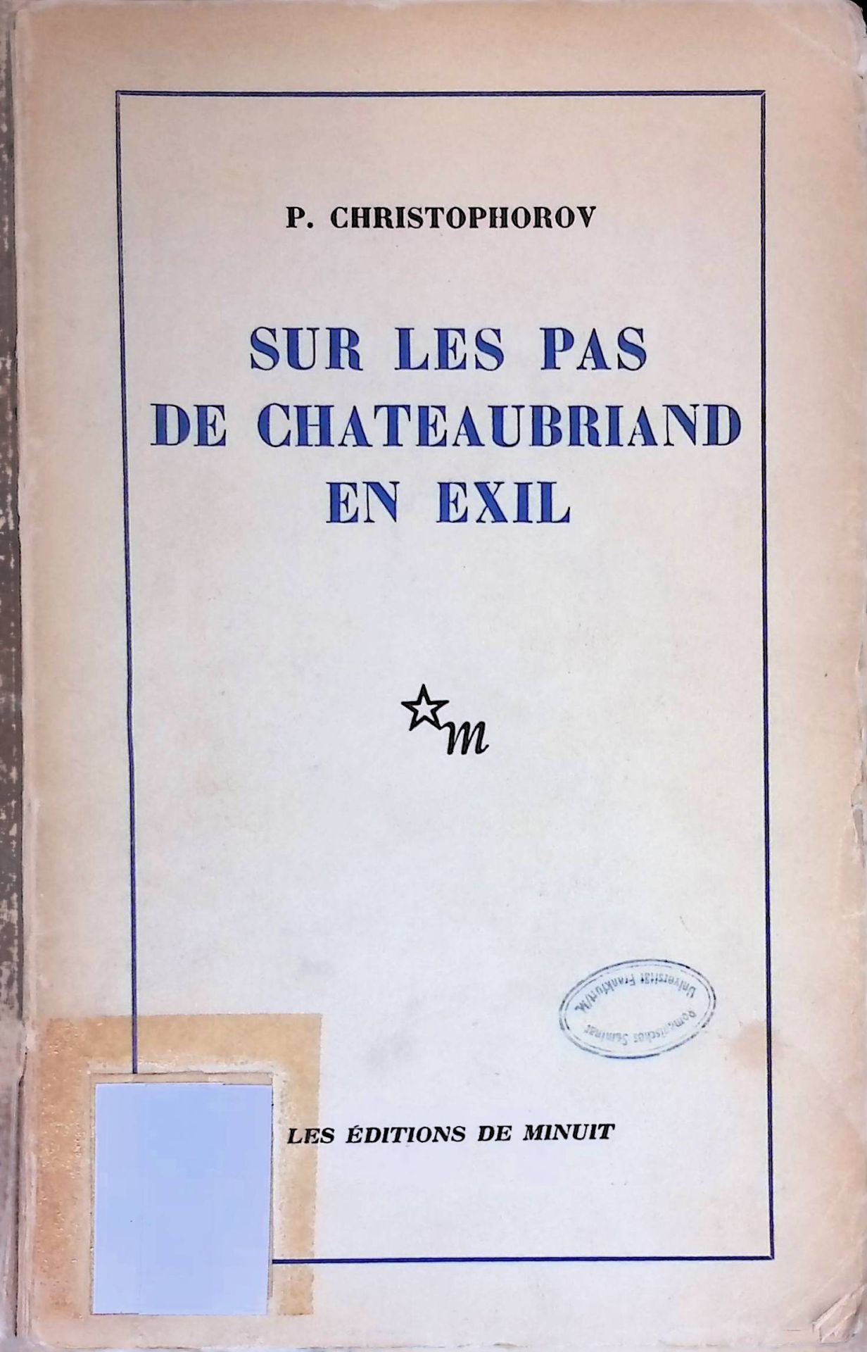 Sur les pas de Chateaubriand en exil