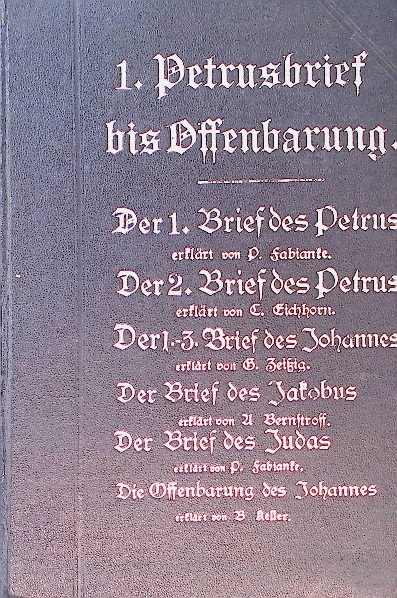 1. Petrusbrief bis Offenbarung
