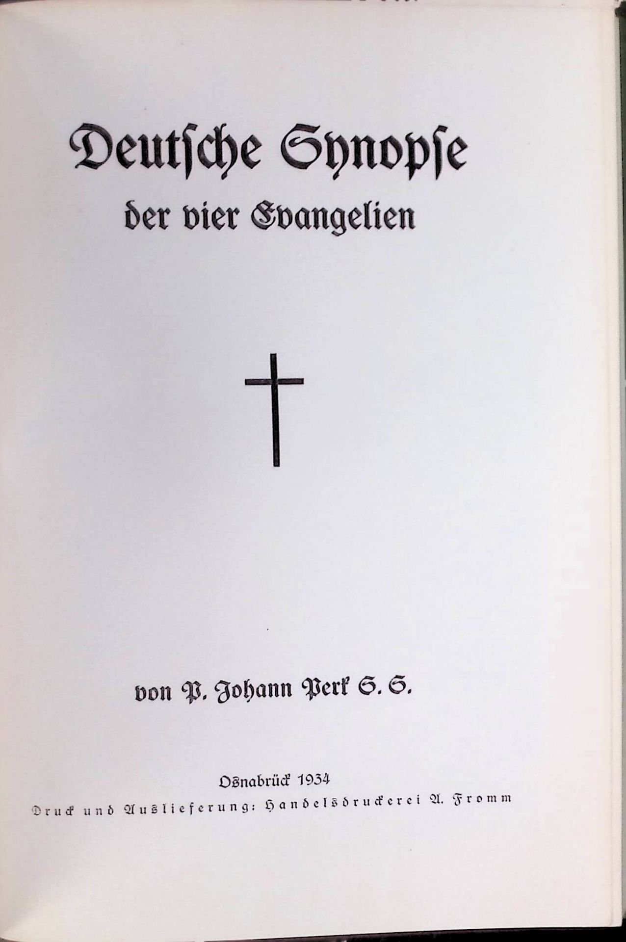 Deutsche Synopse der vier Evangelien