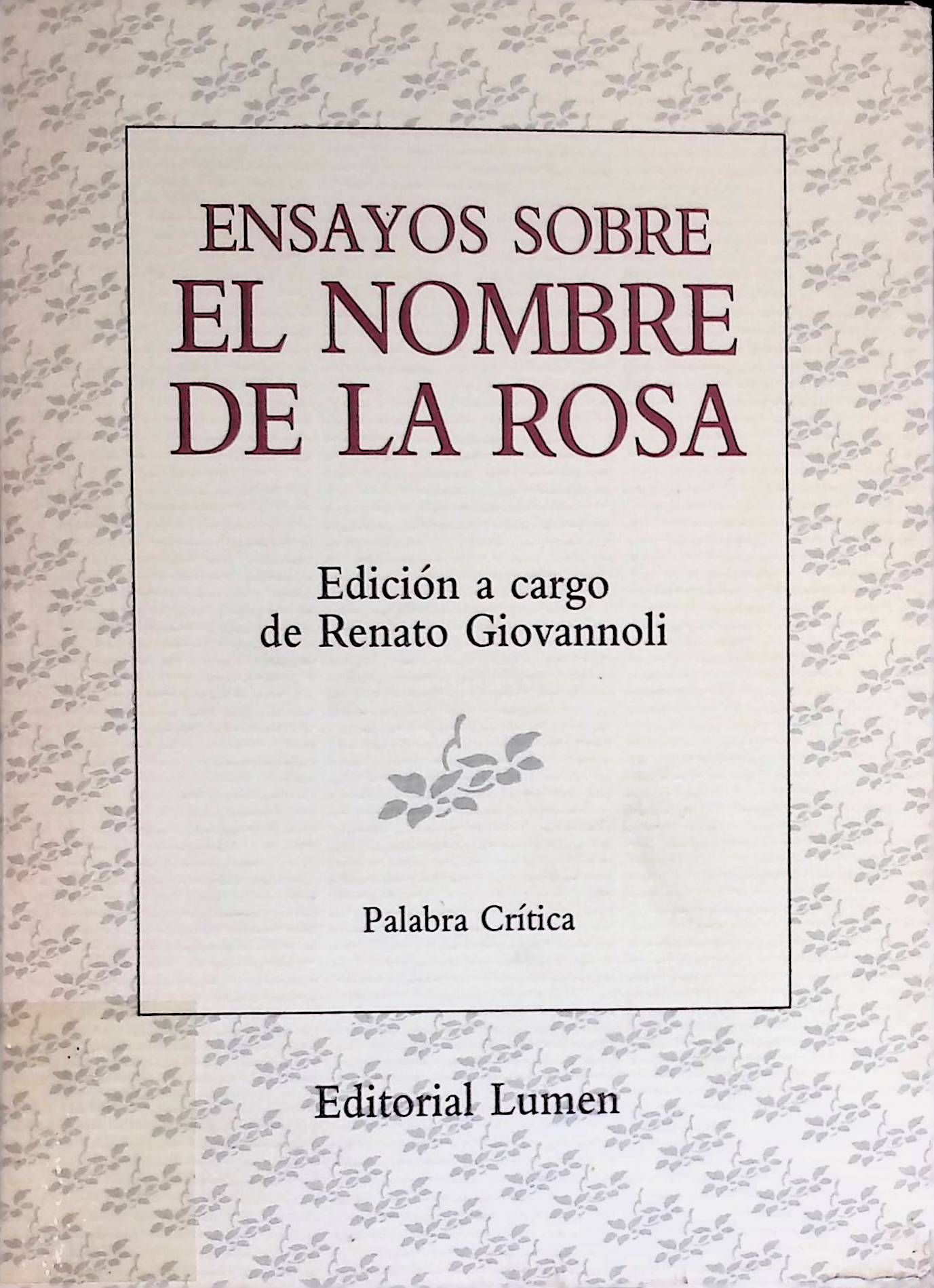 Ensayos sobre El nombre de la rosa
