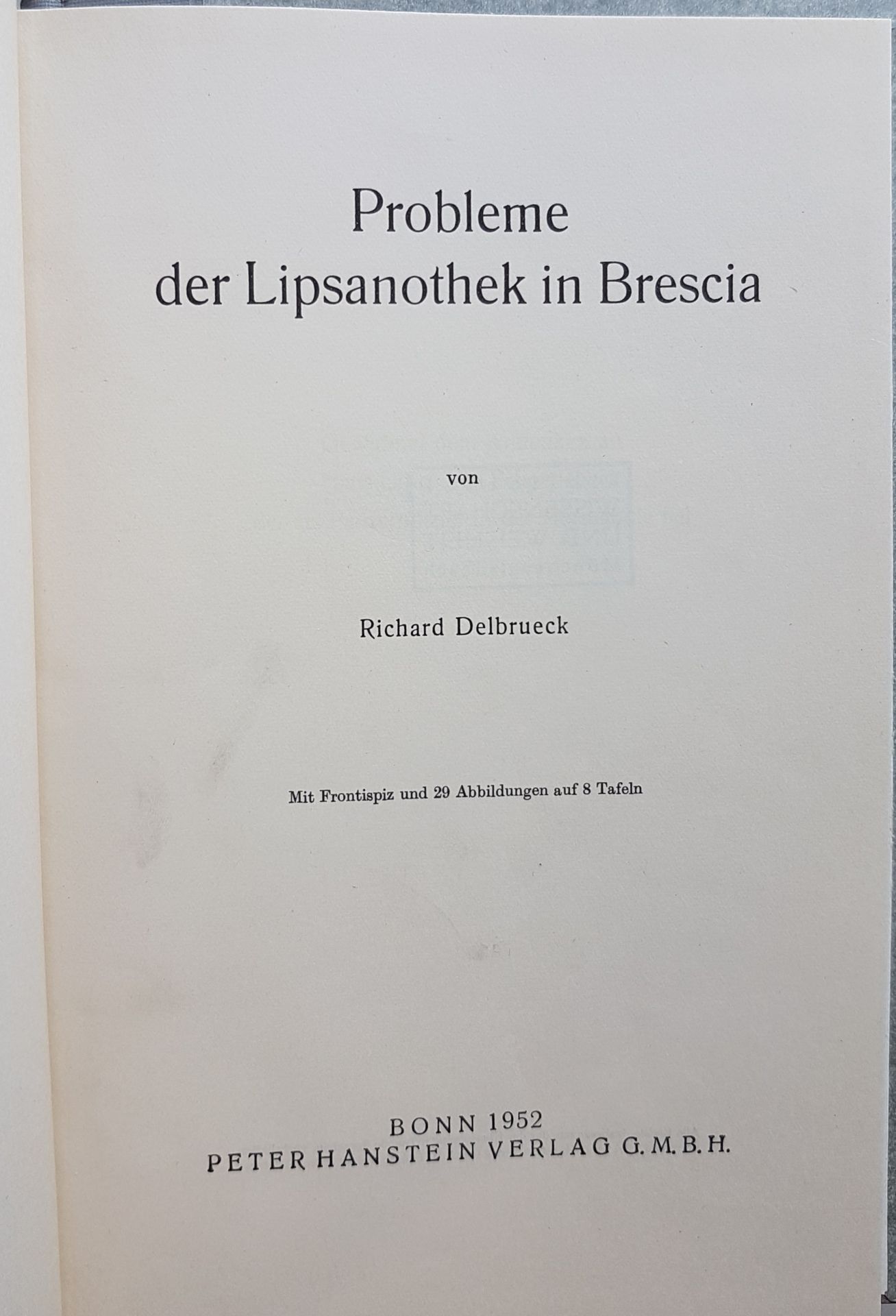 Probleme der Lipsanothek in Brescia