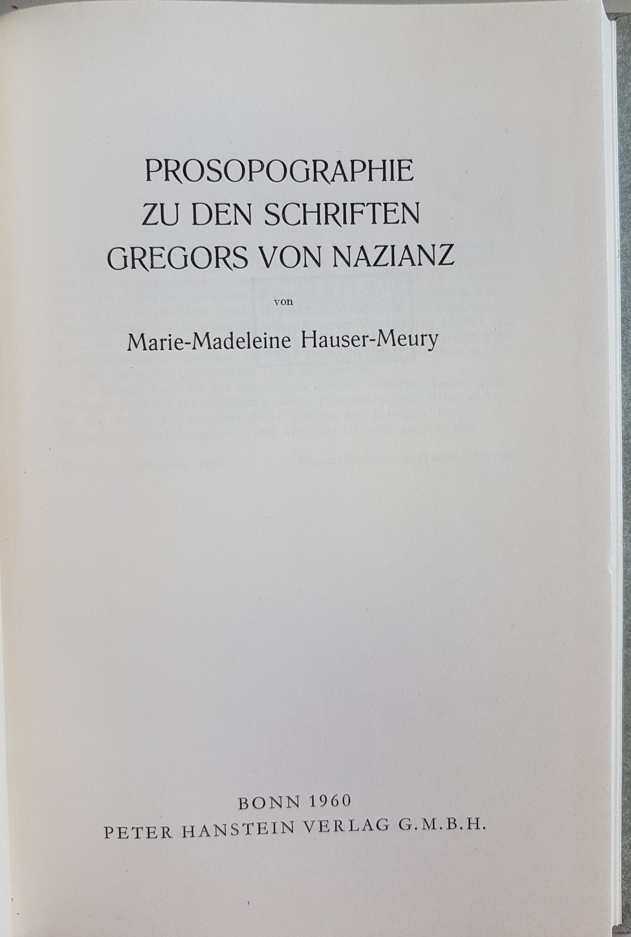 Prosopographie zu den Schriften Gregors von Nanzianz
