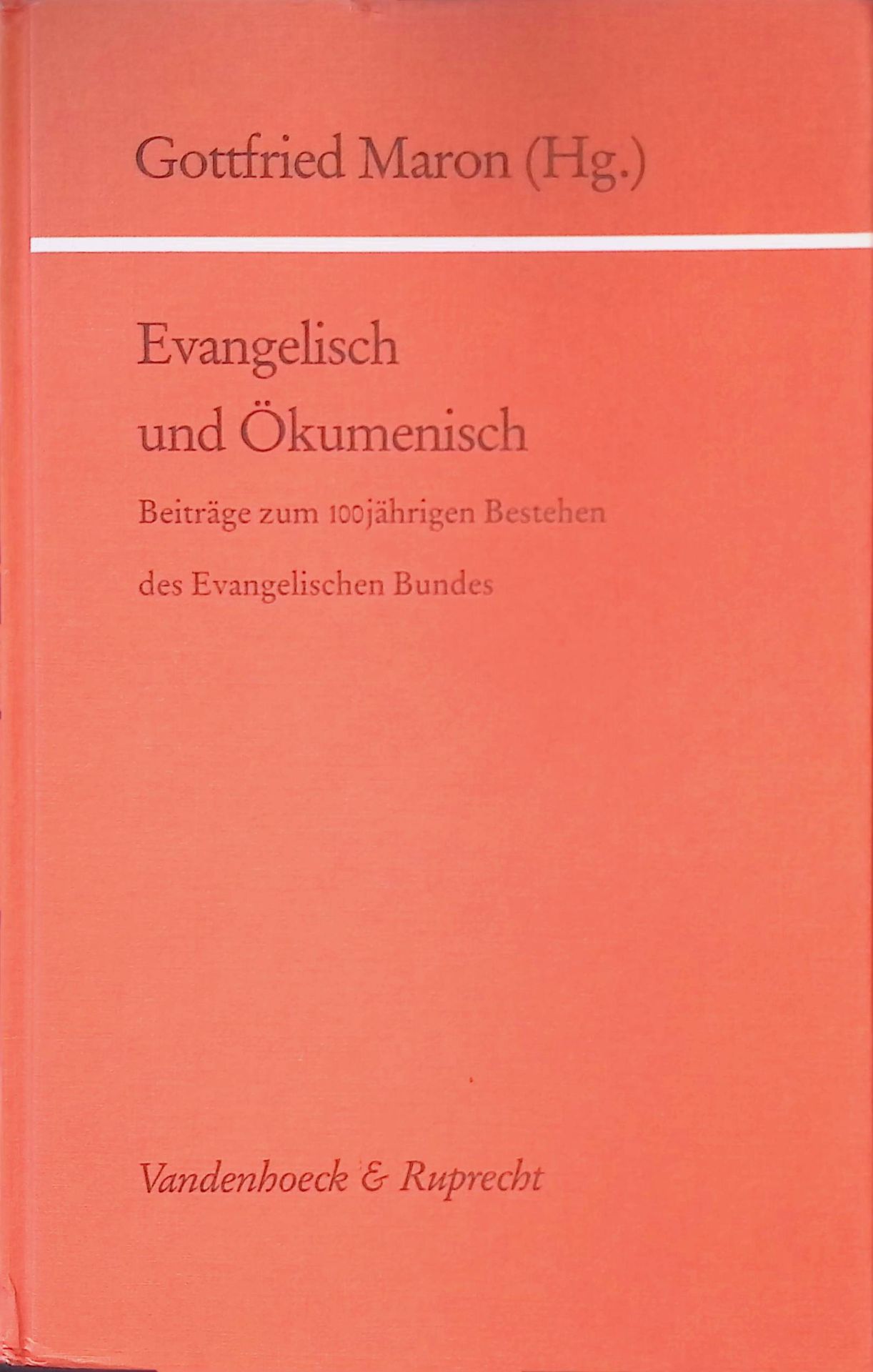 Willibald Beyschlag und die Entstehung des Evangelischen Bundes. -in: Evangelisch und Ökumenisch : Beitr. zum 100jährigen Bestehen d. Evang. Bundes