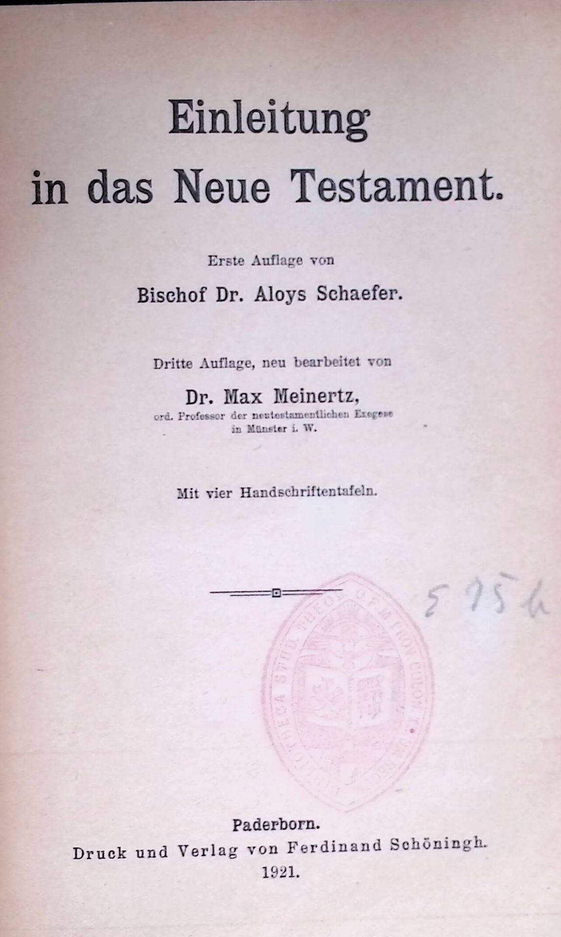 Einleitung in das Neue Testament
