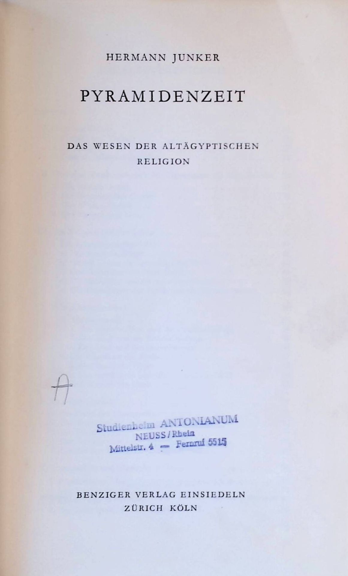 Pyramidenzeit : Das Wesen d. altägyptischen Religion