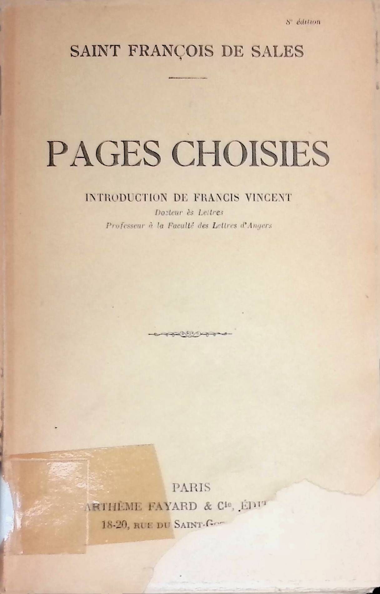 Pages Choisies
