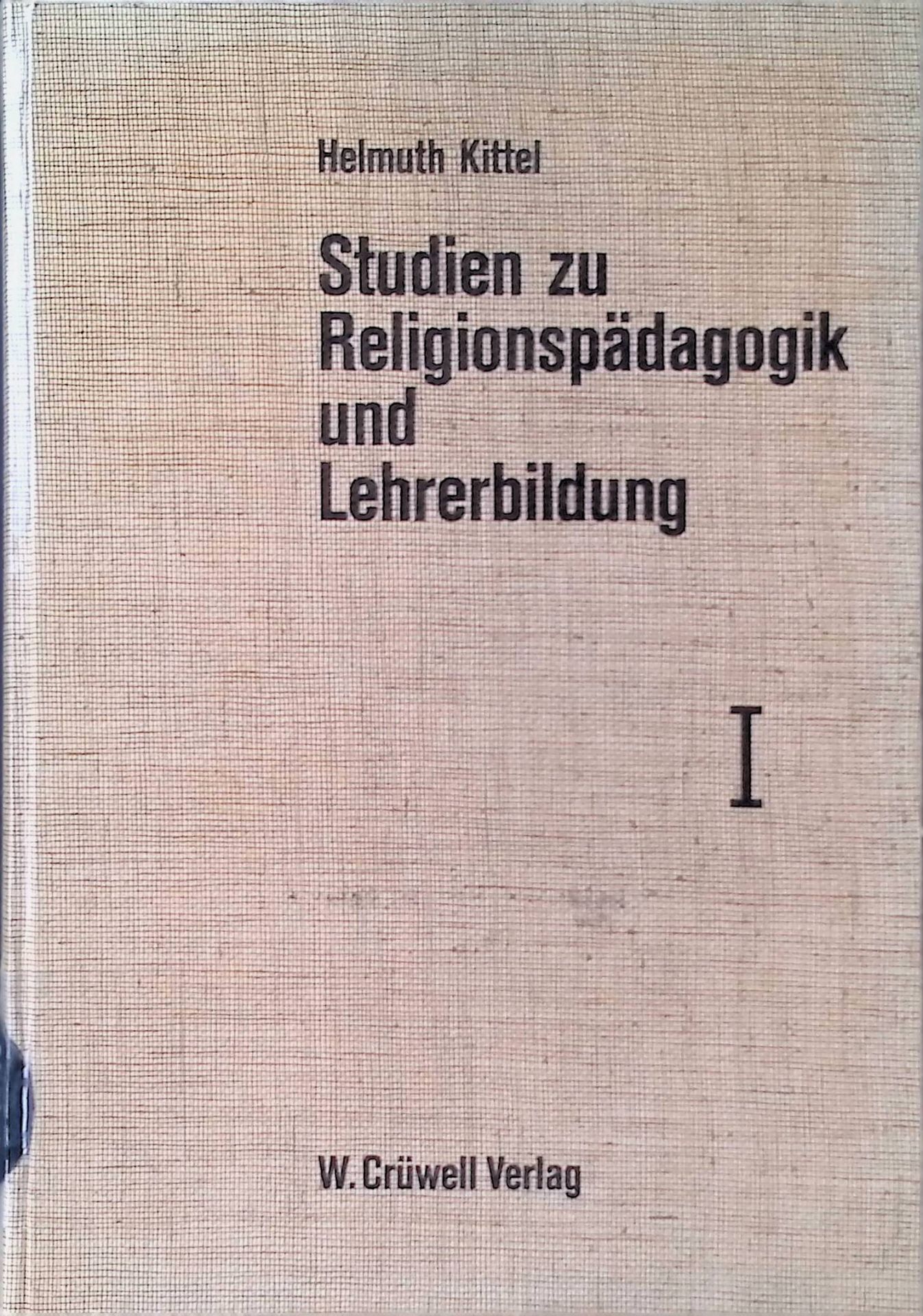 Studien zur Religionspädagogik und Lehrerbildung - 1