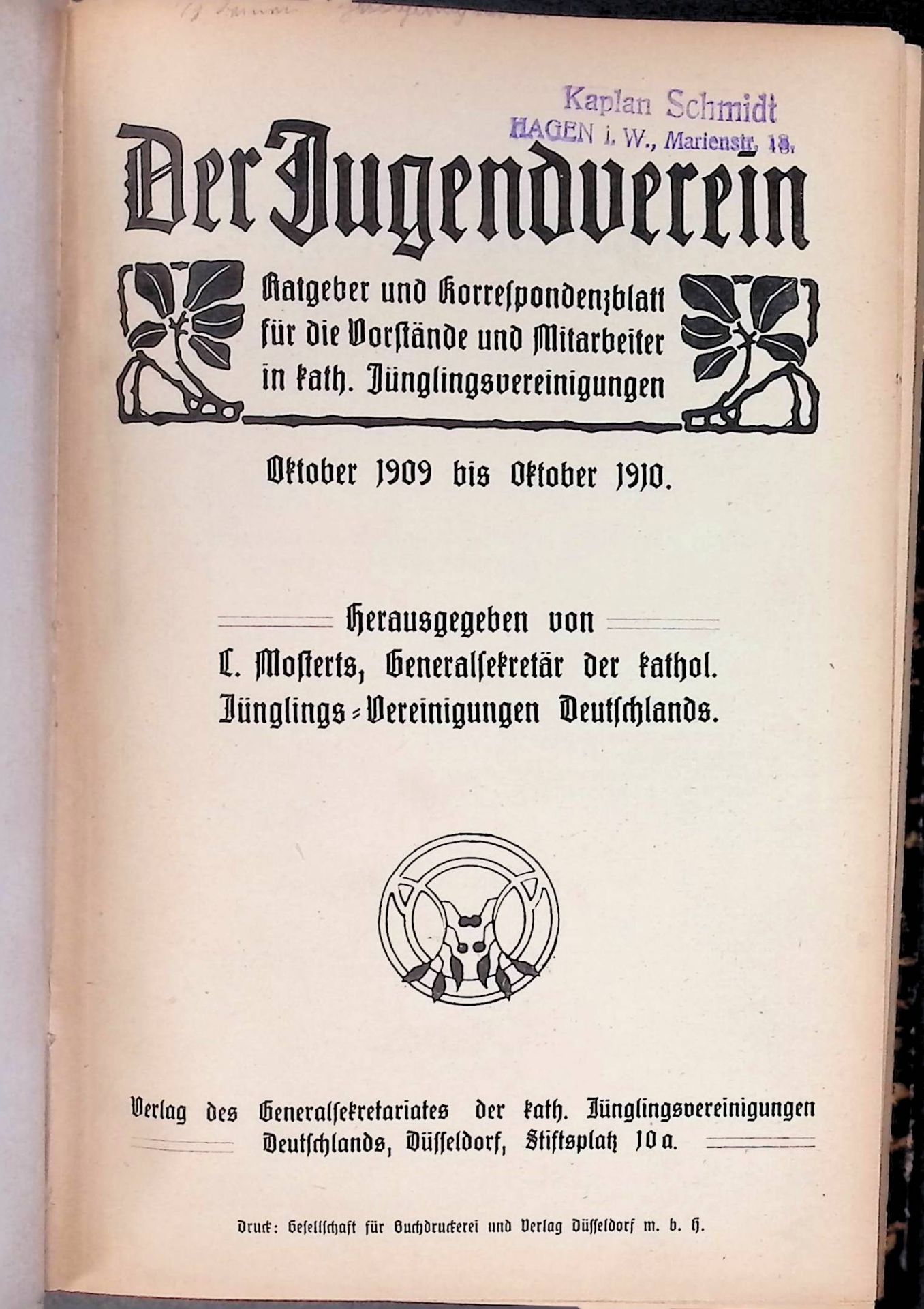 Staatsbürgerliche und soziale Kenntnisse - in: Der Jugendverein. Ratgeber und Korrespondenzblatt für die Vorstände und Mitarbeiter in katholischen Jünglingsvereinigungen. Oktober 1909 bis Oktober 1910. - 1. Jahrgang Nr. 1 bis 2 1909 / 1. Jahrgang Nr. 3 bis 12 1910
