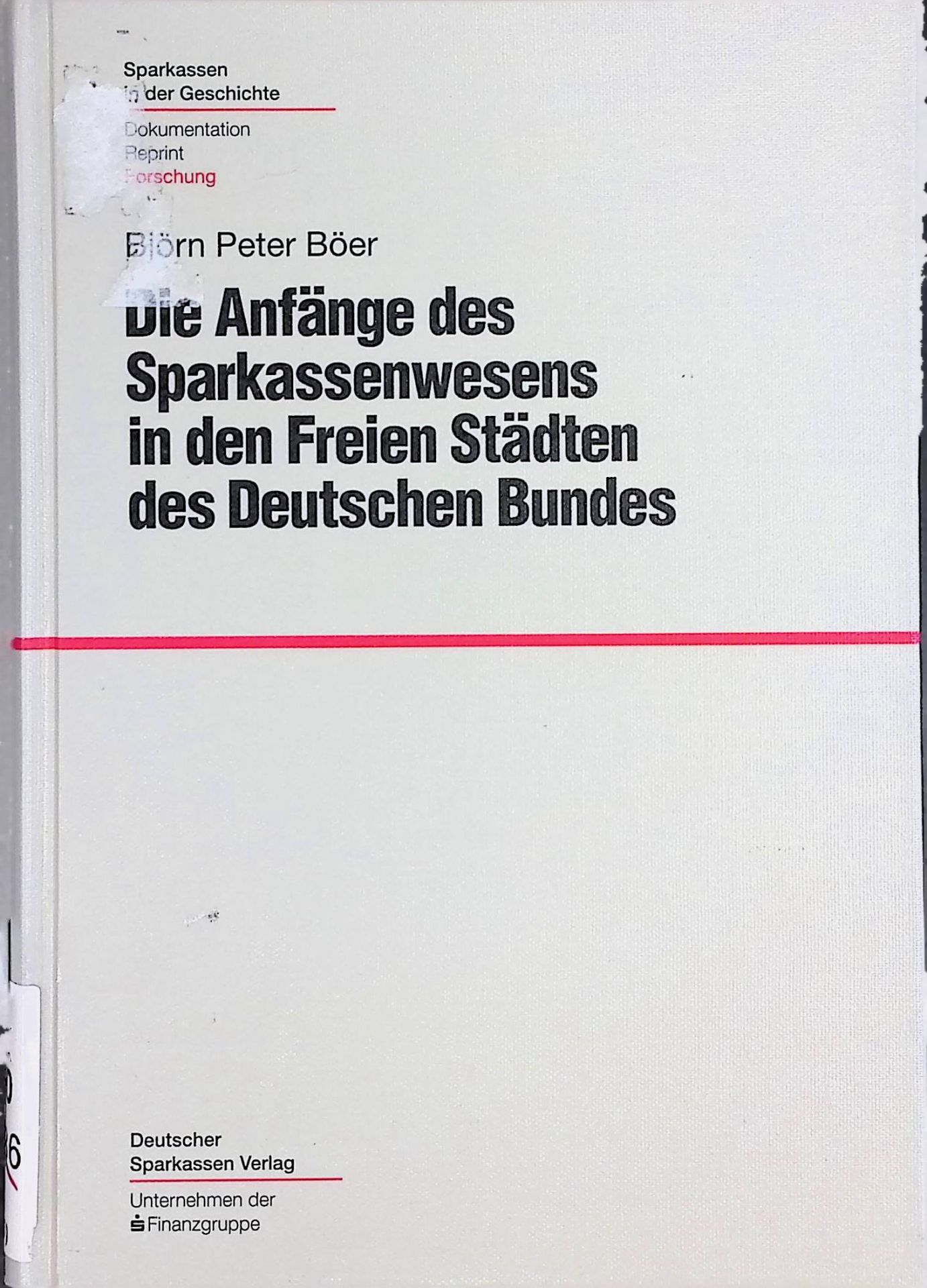 Die Anfänge des Sparkassenwesens in den Freien Städten des Deutschen Bundes